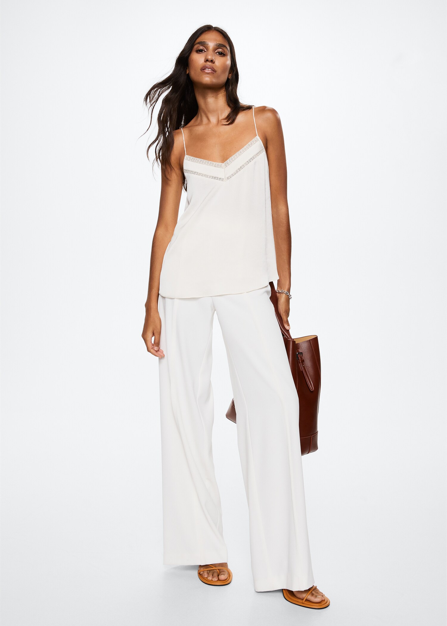 Satin lace top - General plane