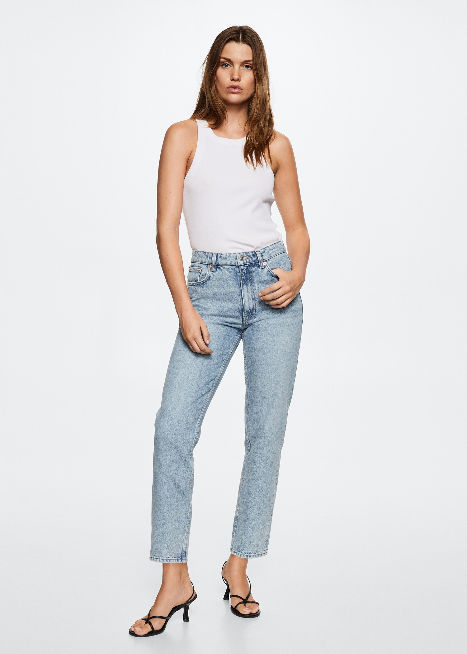 Mom high-waist jeans - General plane