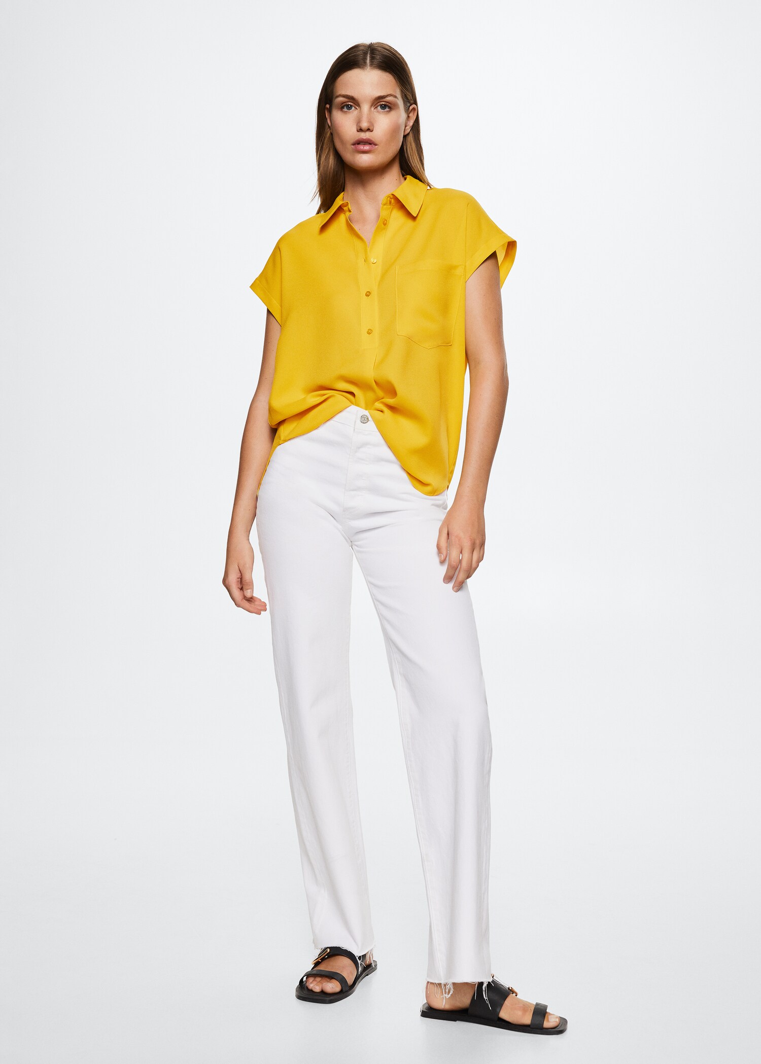 Flowy pocket blouse - General plane