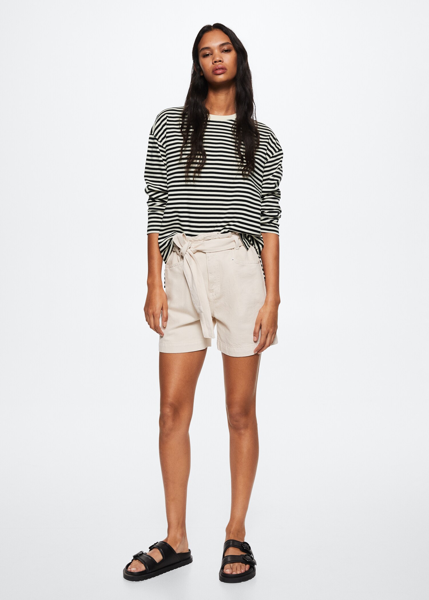 Striped cotton T-shirt - General plane