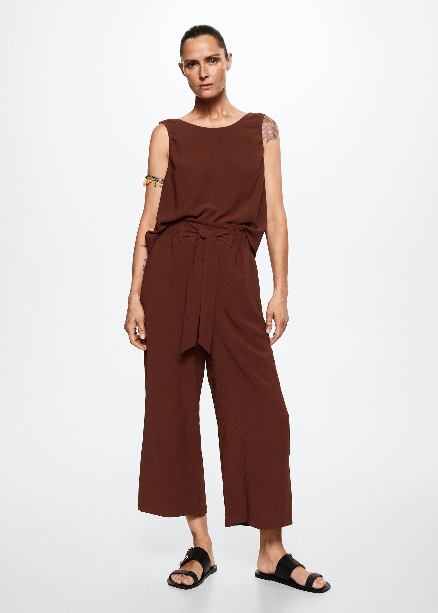 Draped crop top - General plane