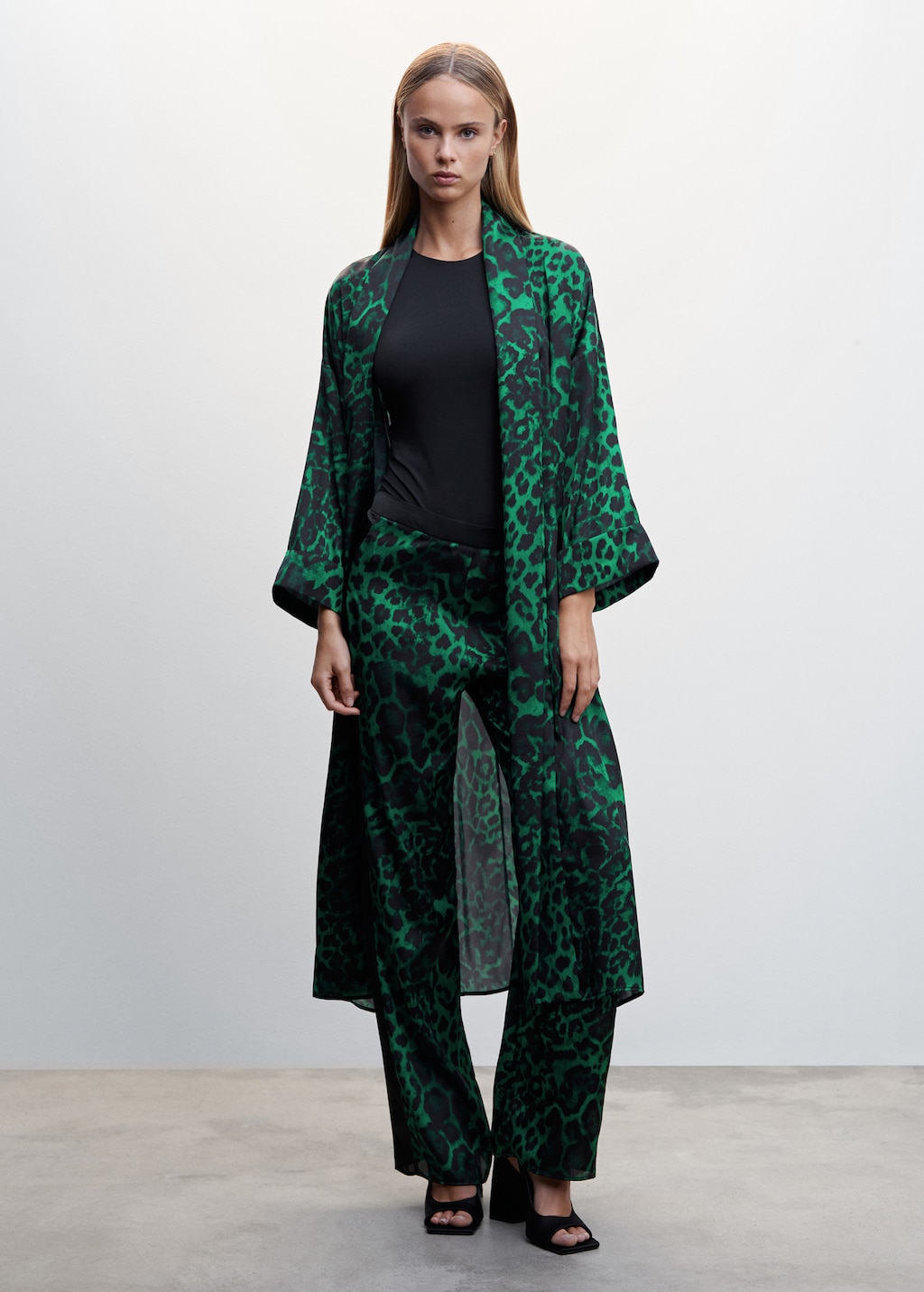 Pantalon leopard mango hotsell