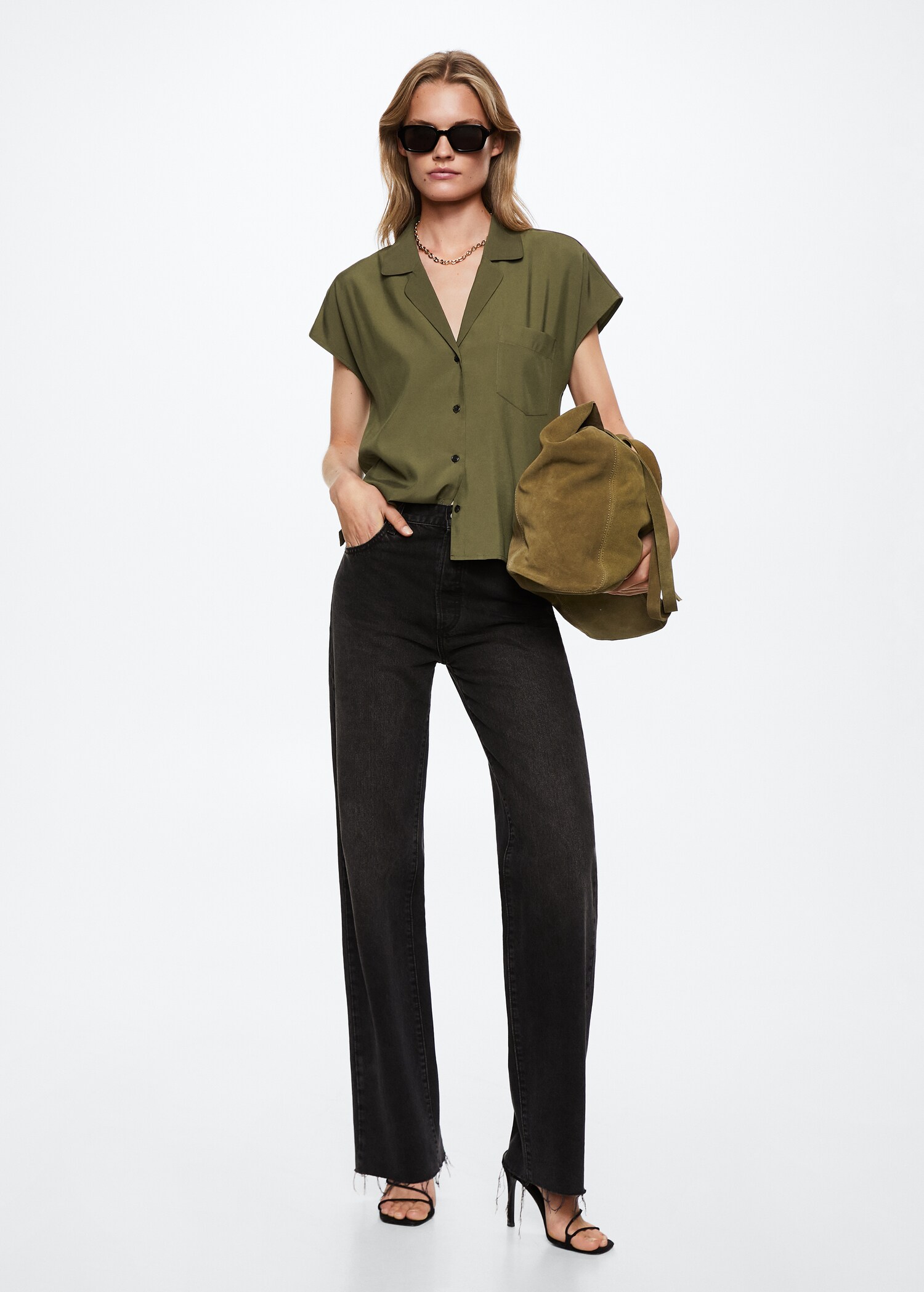 Pocket flowy shirt - General plane