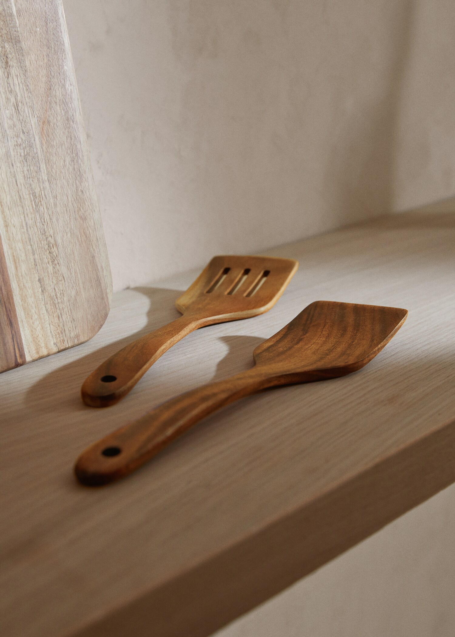 Acacia wood spatula and spoon  - General plane