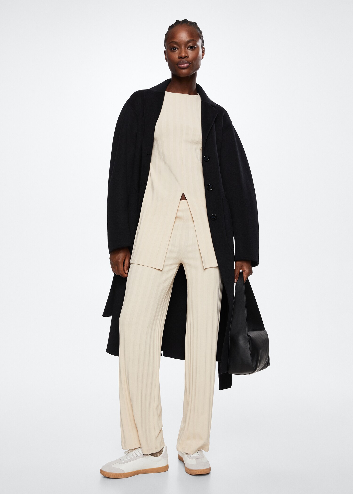 Pantalon évasé maille - Plan général