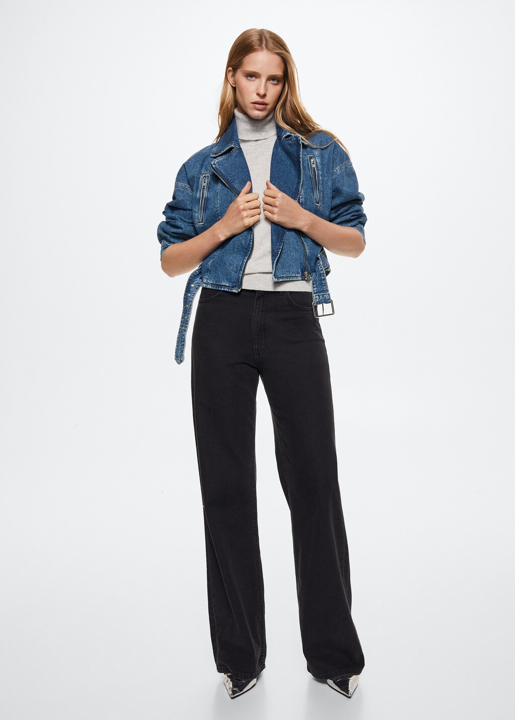 Mango biker jeans best sale