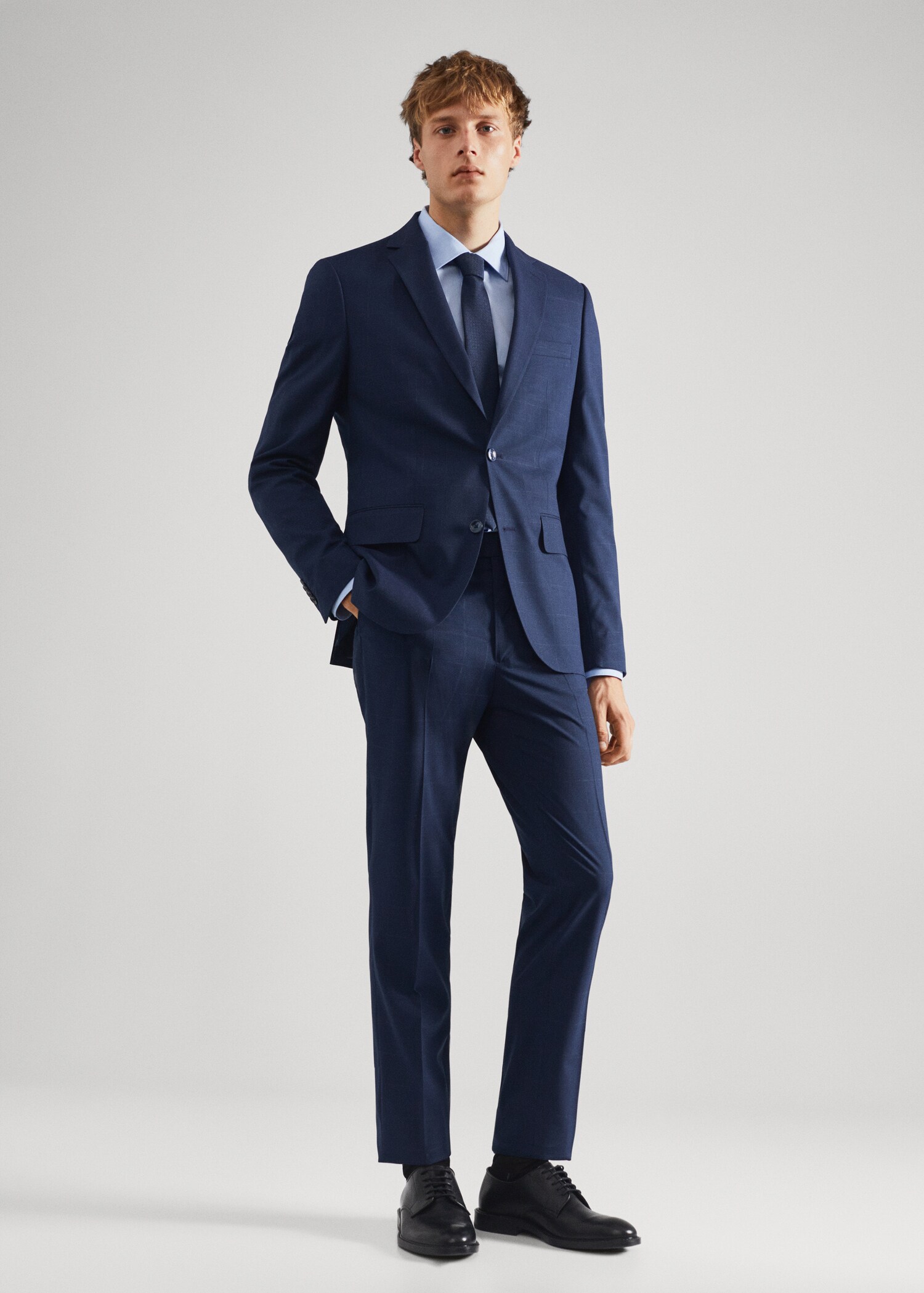 Americana traje slim fit cuadros - Plano general
