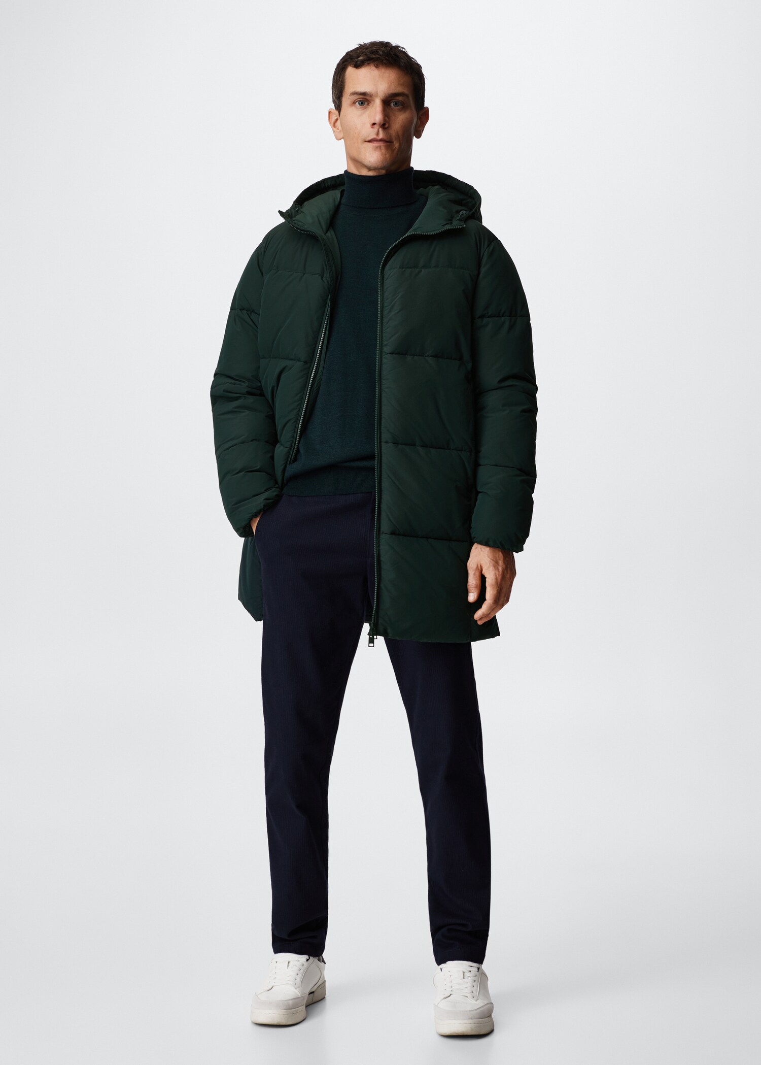 Thermoregulating long anorak - General plane