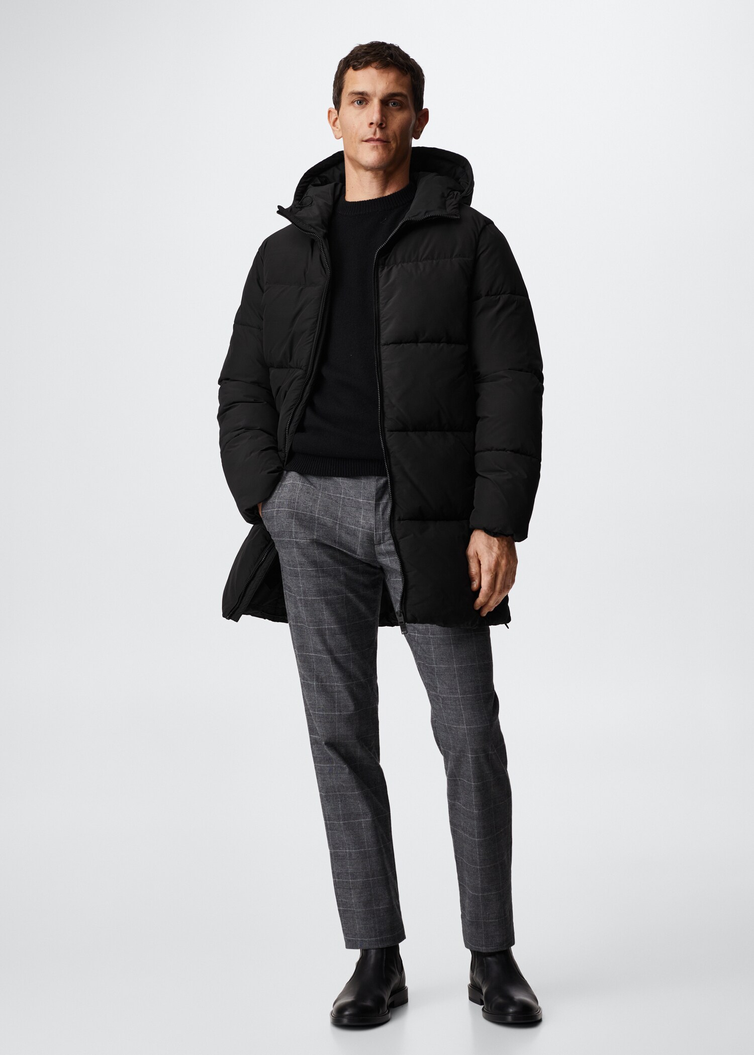 Thermoregulating long anorak - General plane