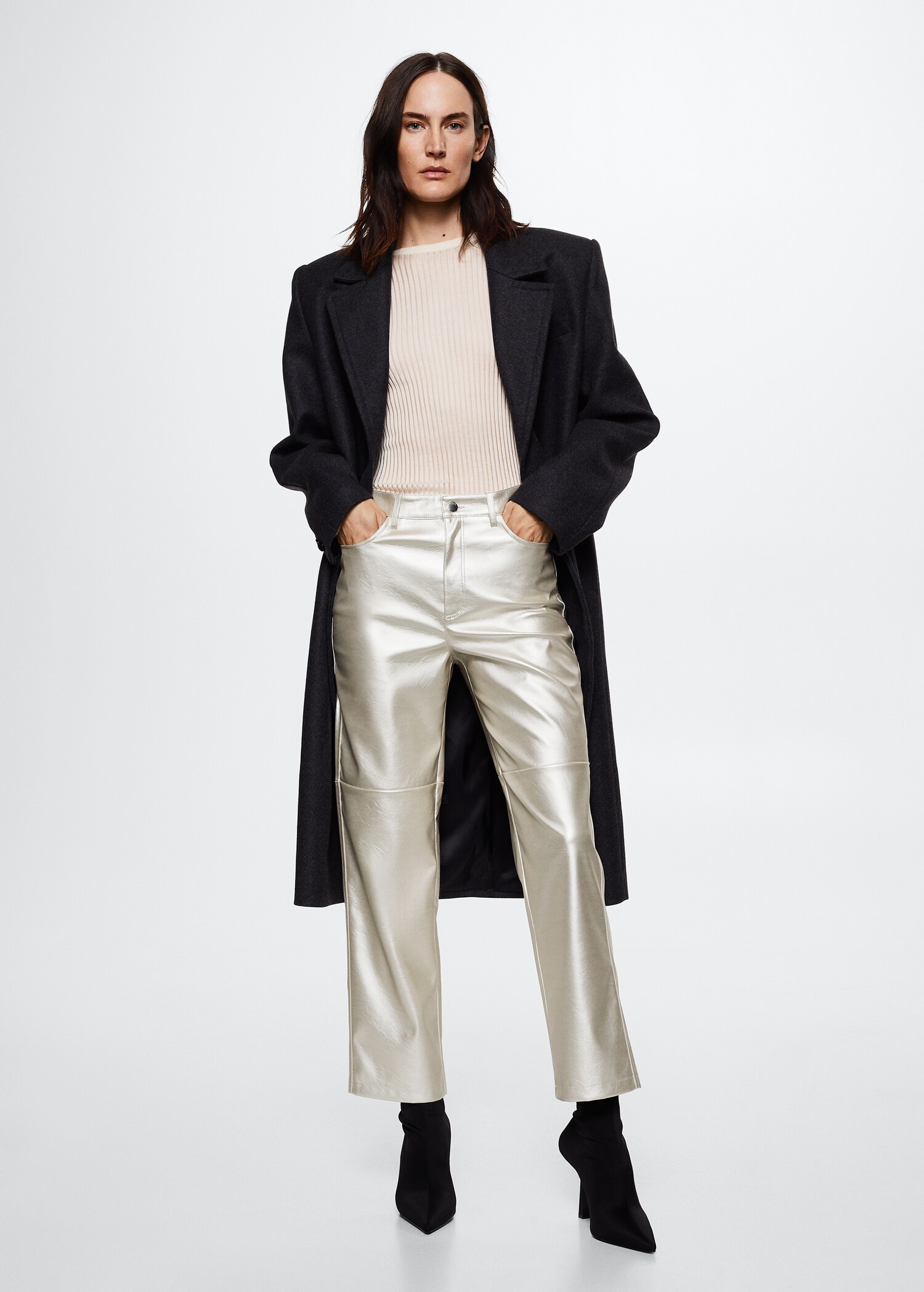 Pantalon effet métallisé - Plan général