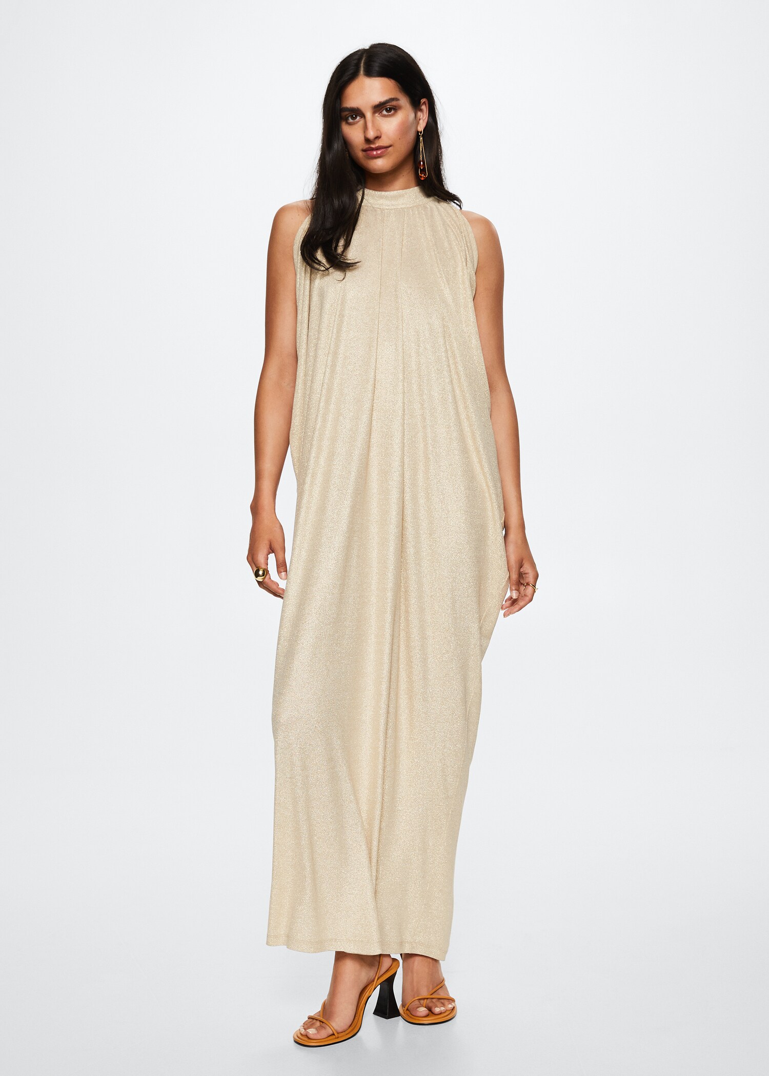 Long lurex dress - General plane