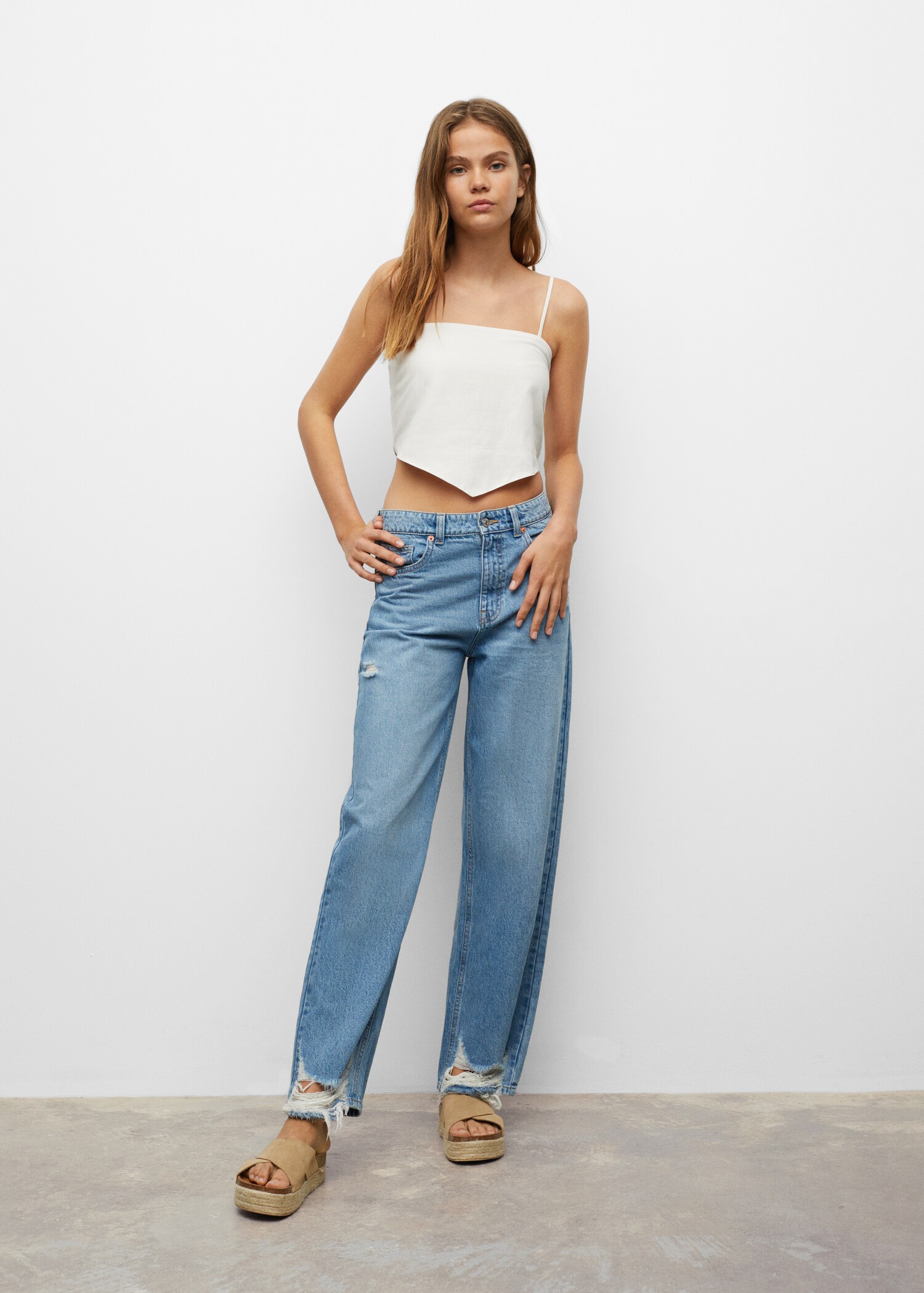 V-neck bandana top - General plane