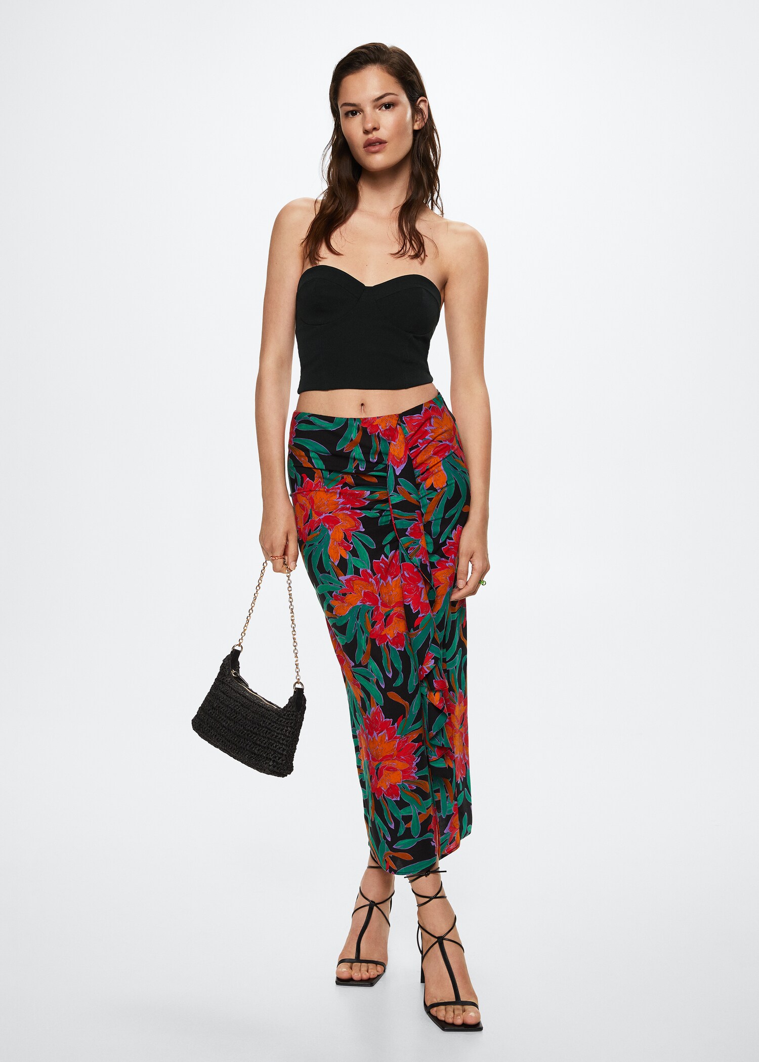 Top estilo espartilho - Plano geral