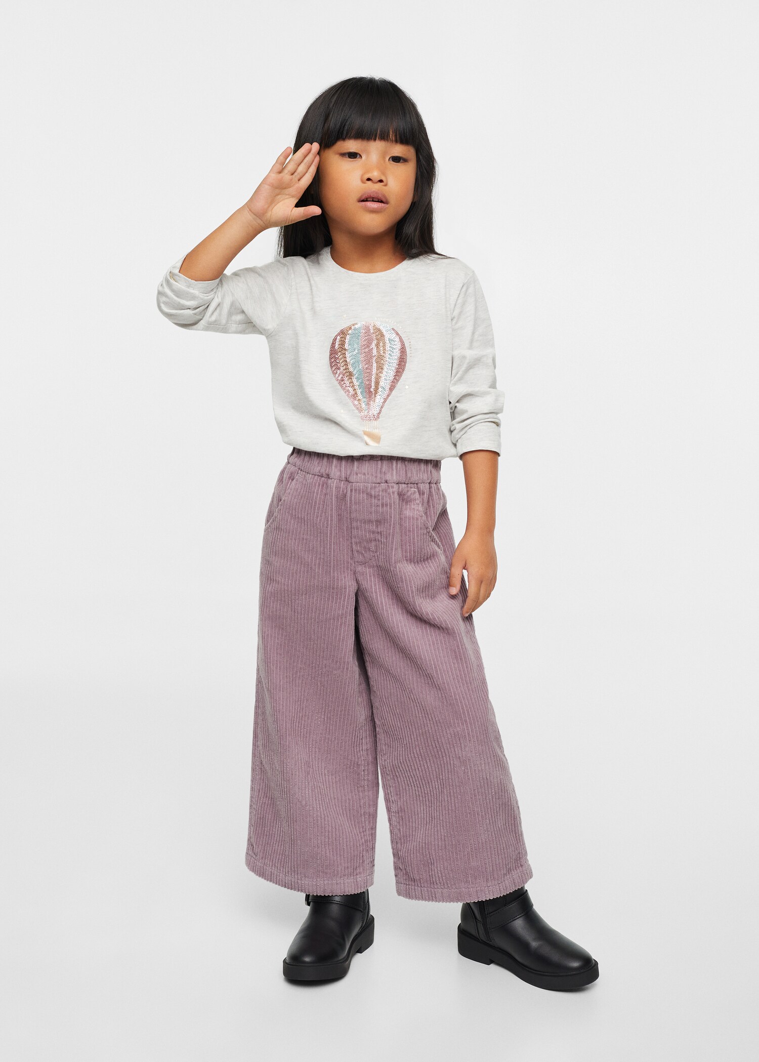 Long-sleeved t-shirt with sequins - General plane