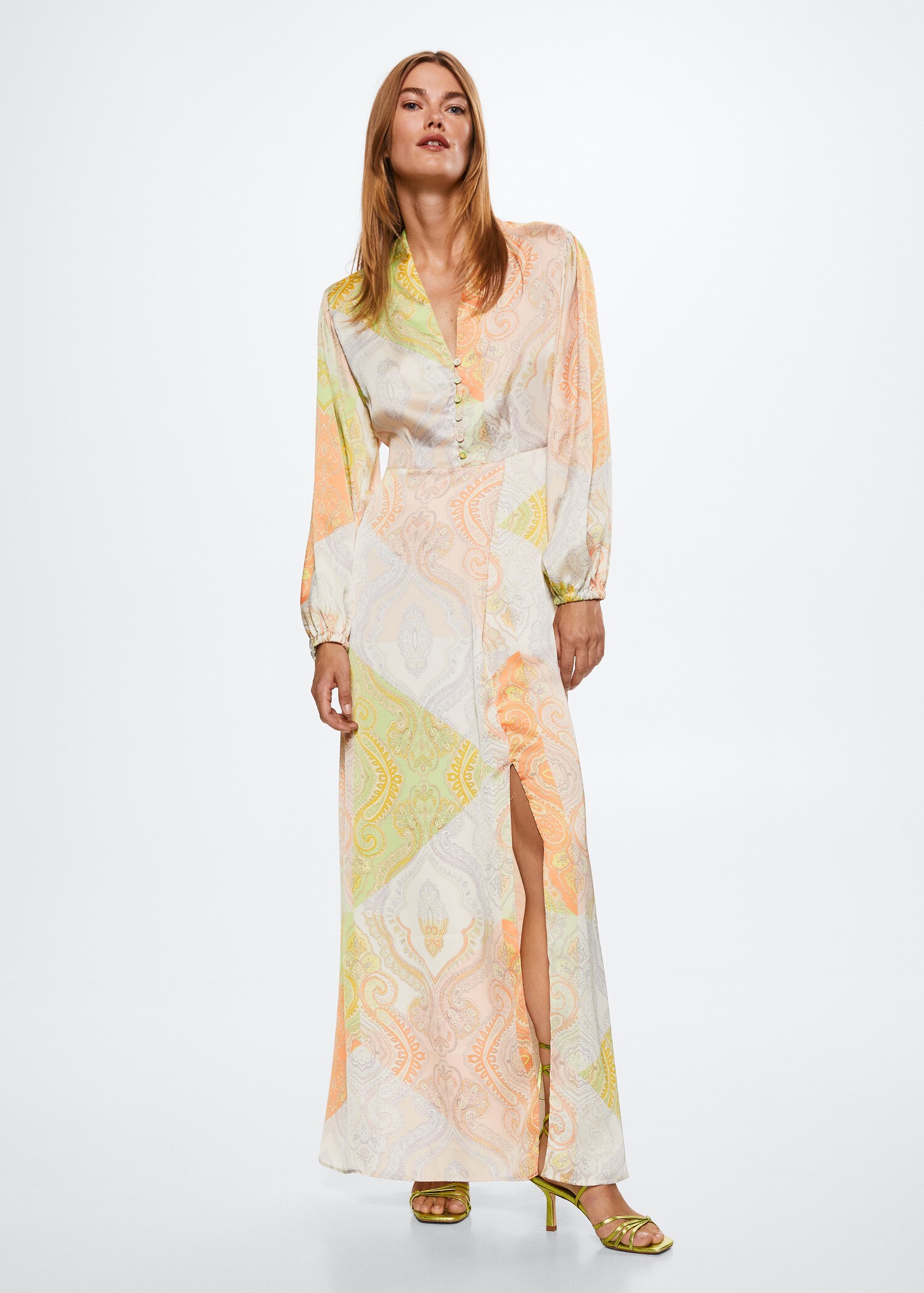 Paisley print dress - General plane