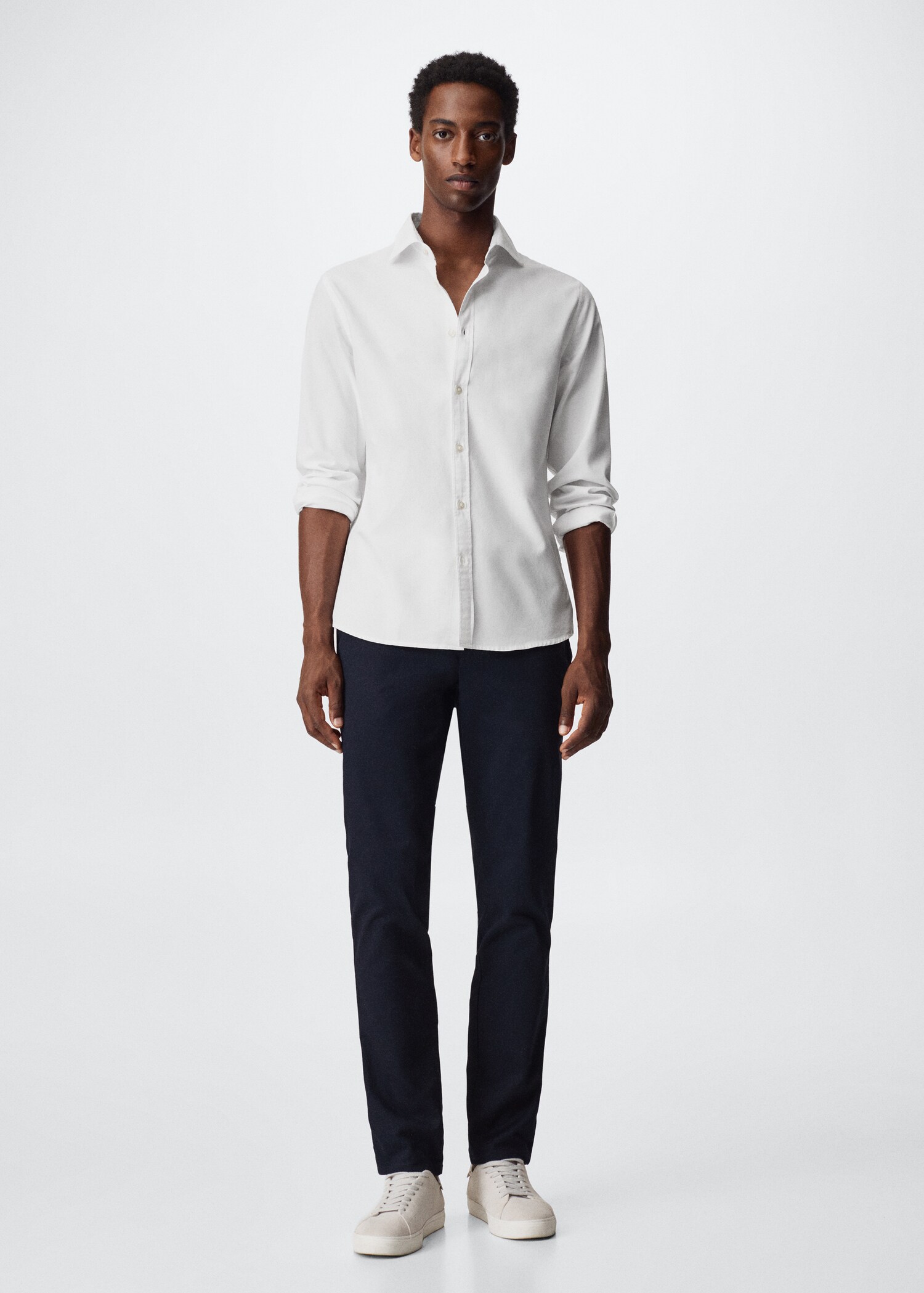 Chemise slim fit tissu oxford - Plan général