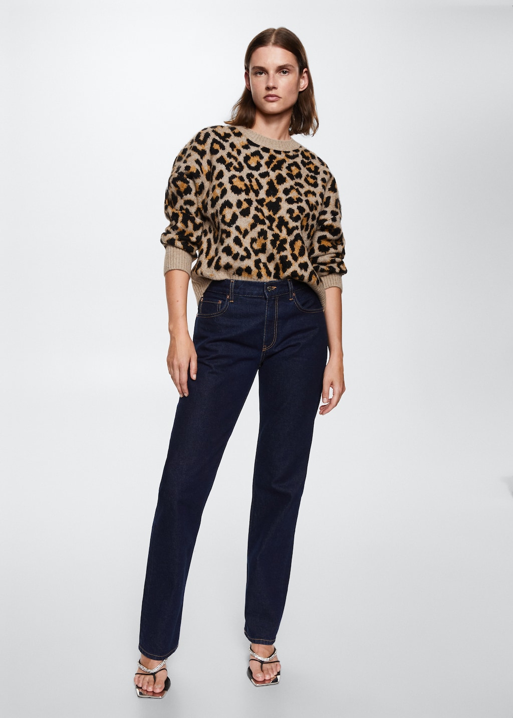 Animal print sweater Women MANGO Azerbaijan