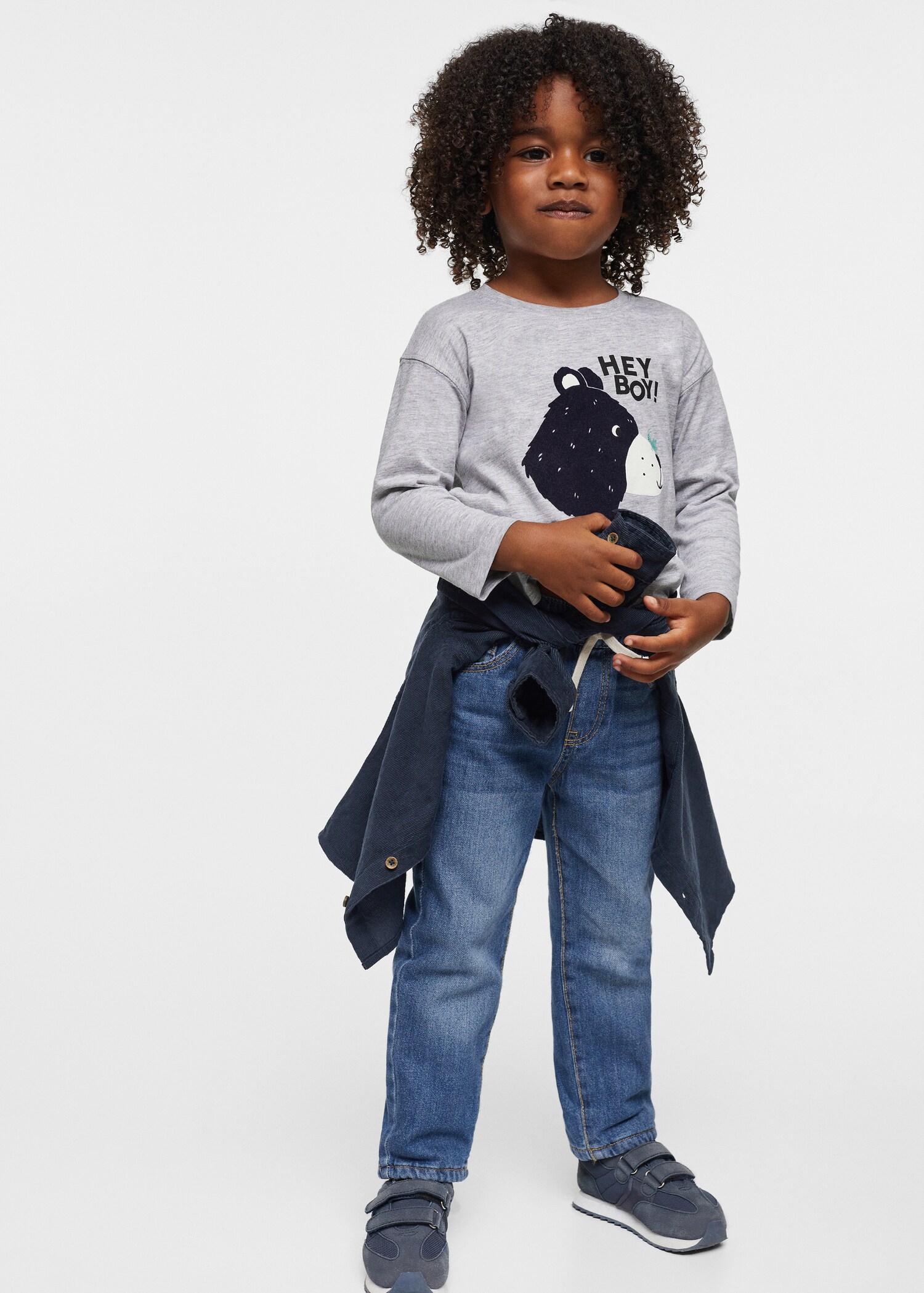 Long-sleeve textured t-shirt - General plane