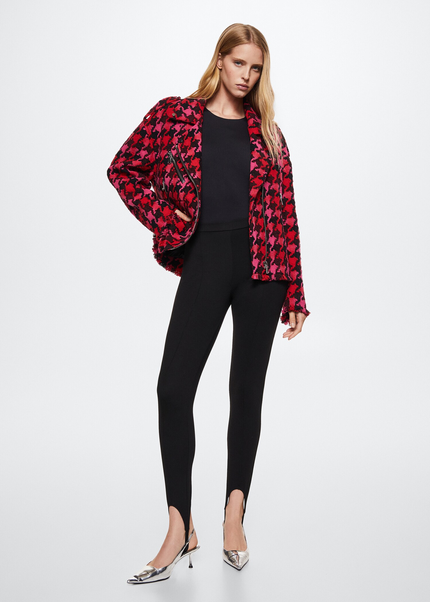 Tweed biker jacket - General plane