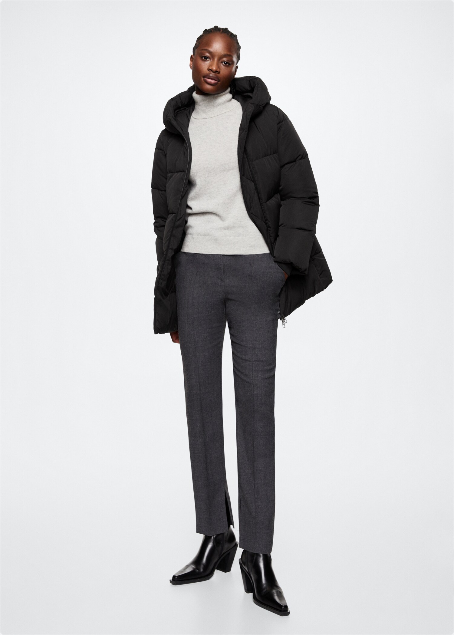 Anorak acolchado capucha - Plano general