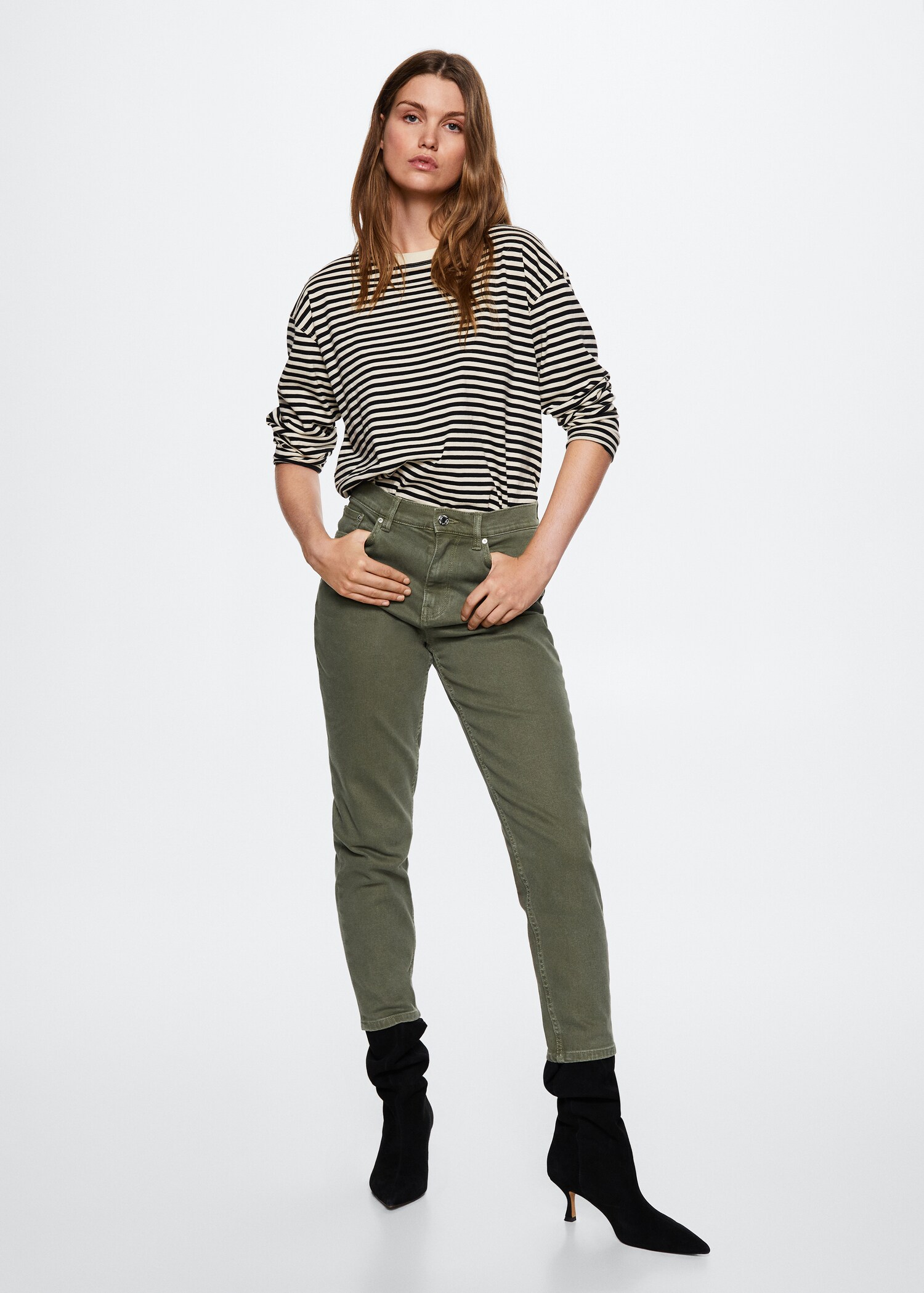 Mom comfort high-rise jeans - General plane