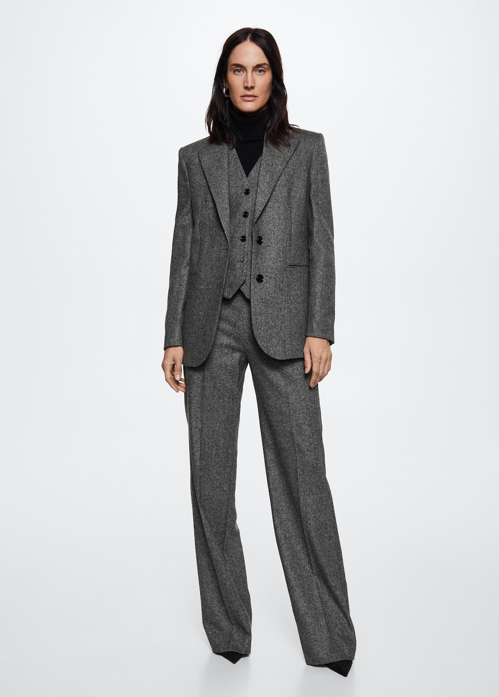 Wool suit trousers - Women | MANGO China