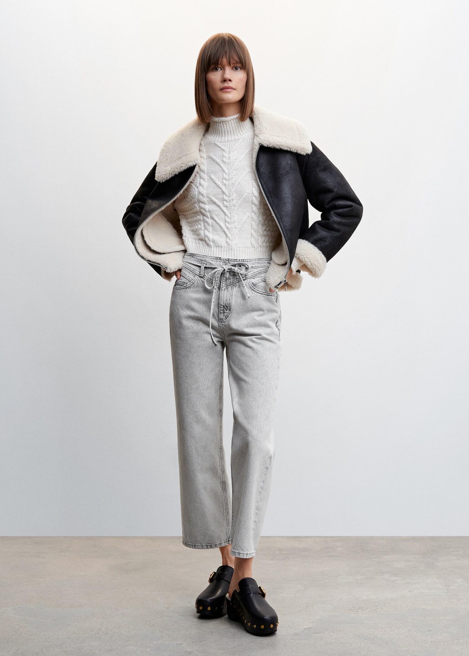 Bow cotton jeans - General plane