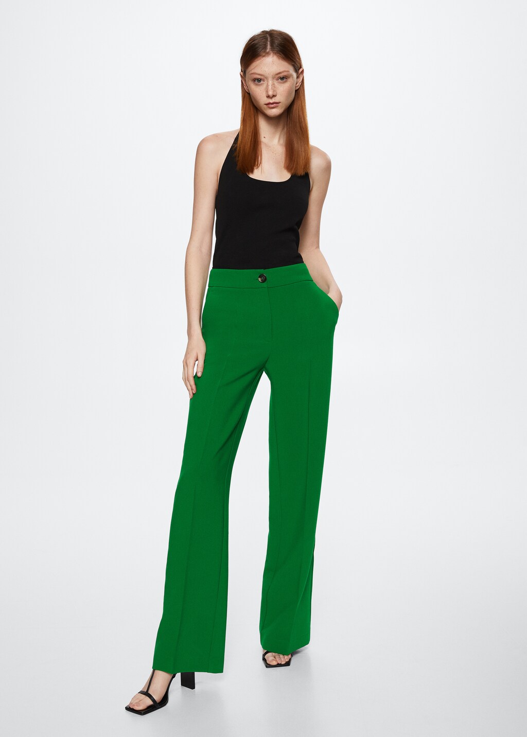 Flowy palazzo trousers Women MANGO Azerbaijan