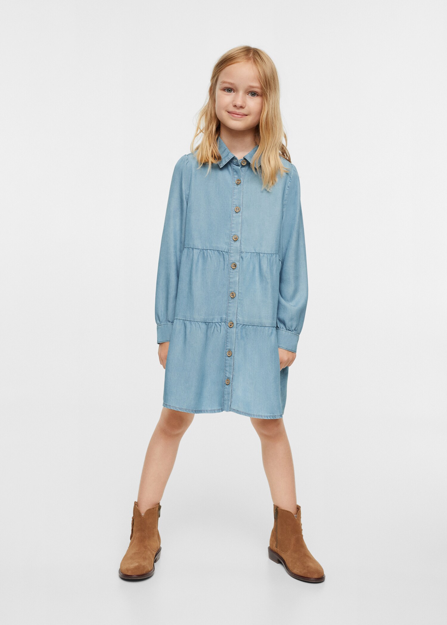 Lyocell shirt dress - General plane