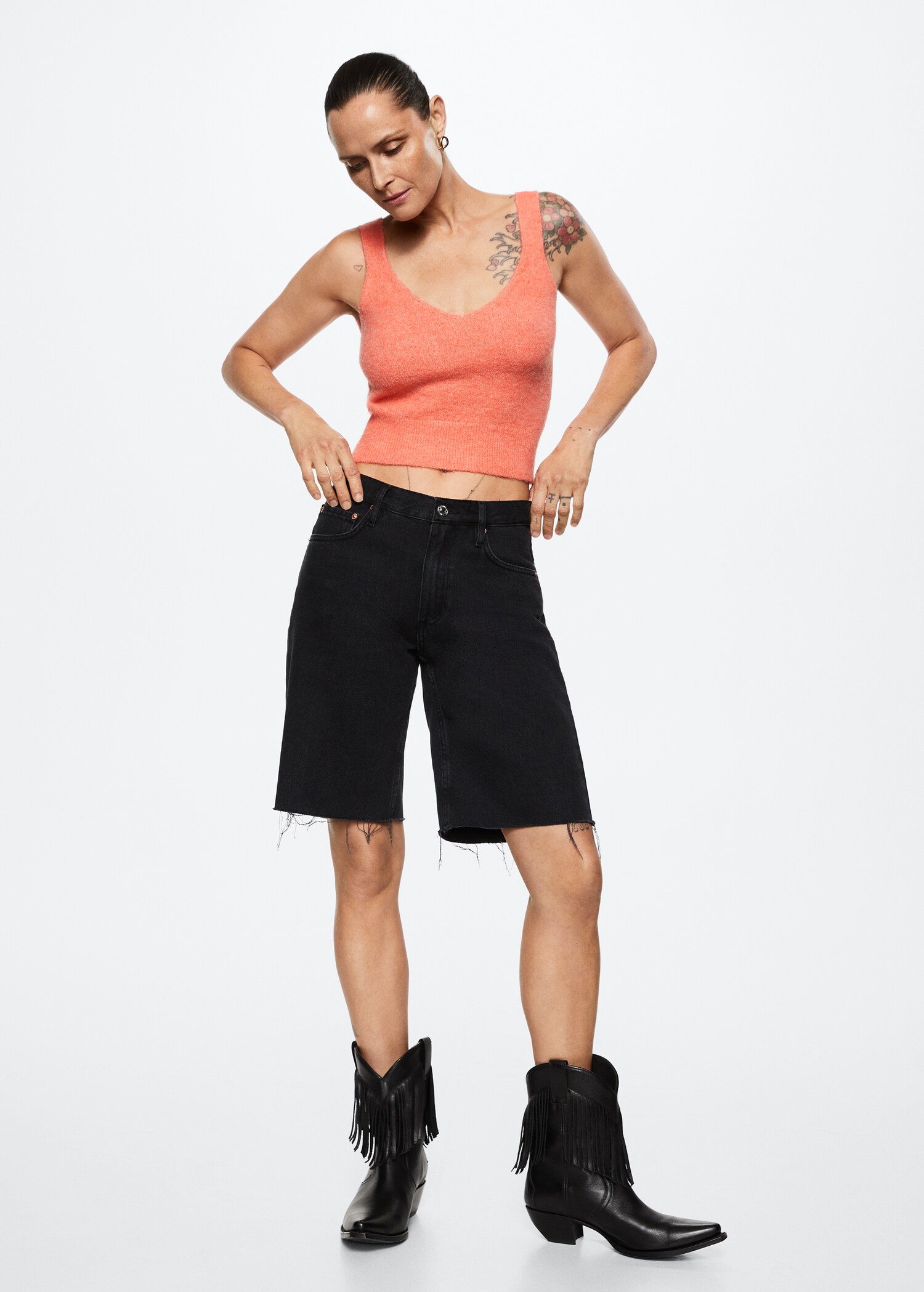 Crop top maille - Plan général