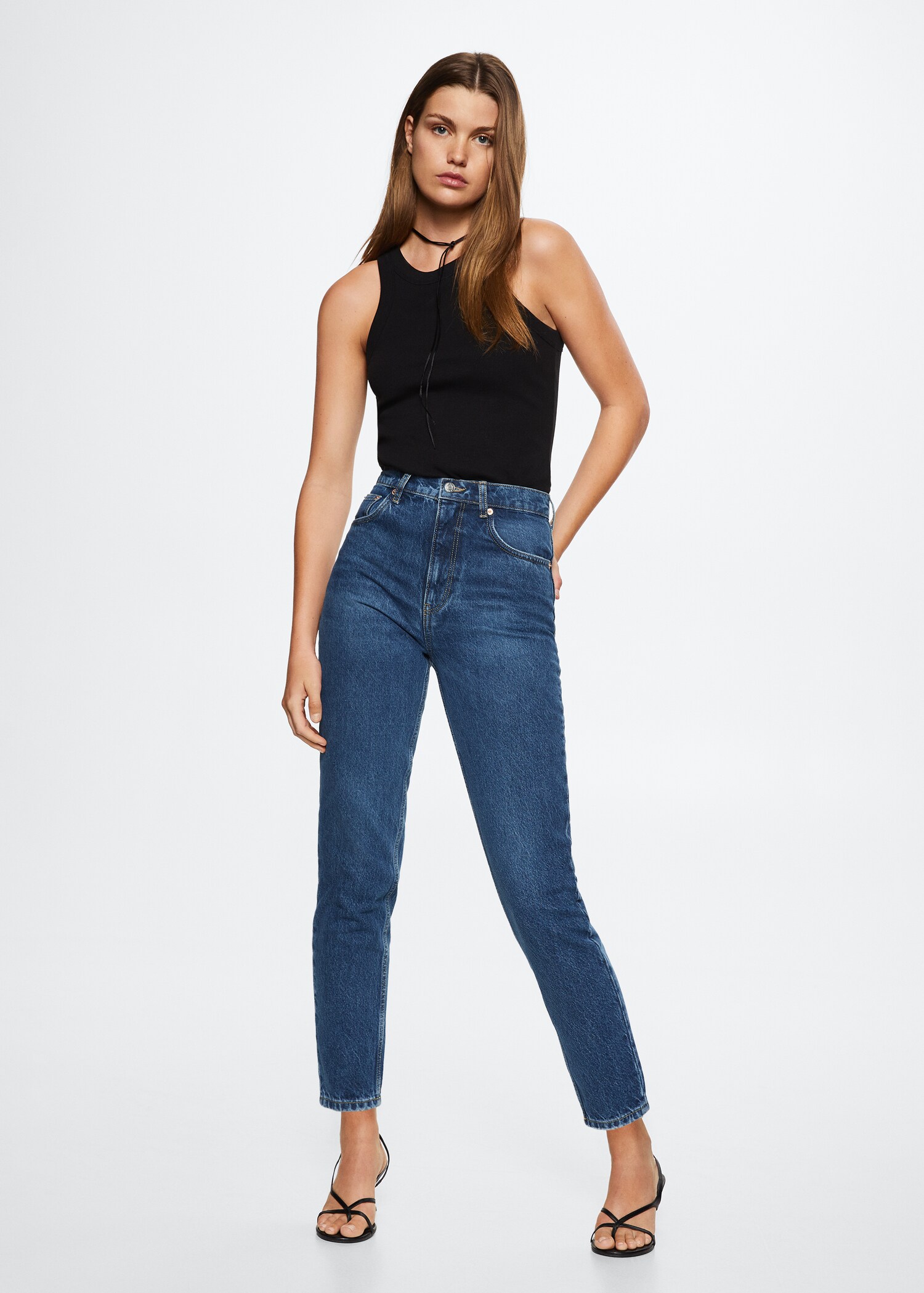 Mom high-waist jeans - General plane