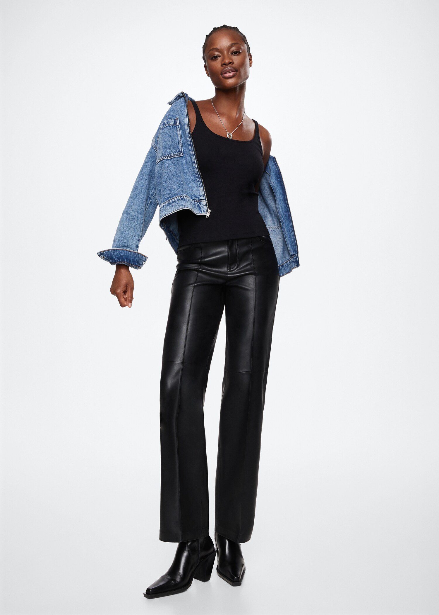 Ribbed strap top - General plane