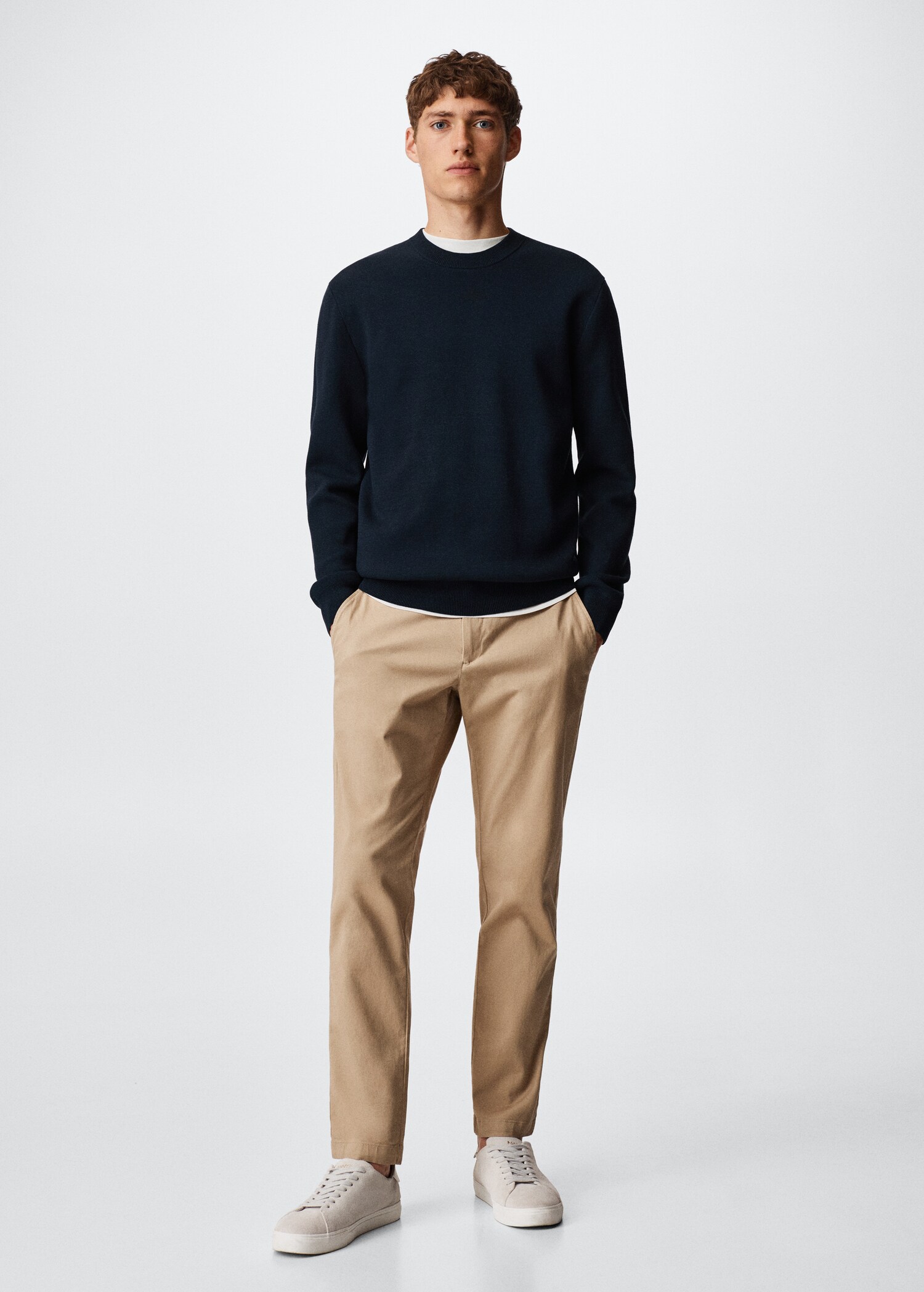 Round-neck breathable sweater - General plane
