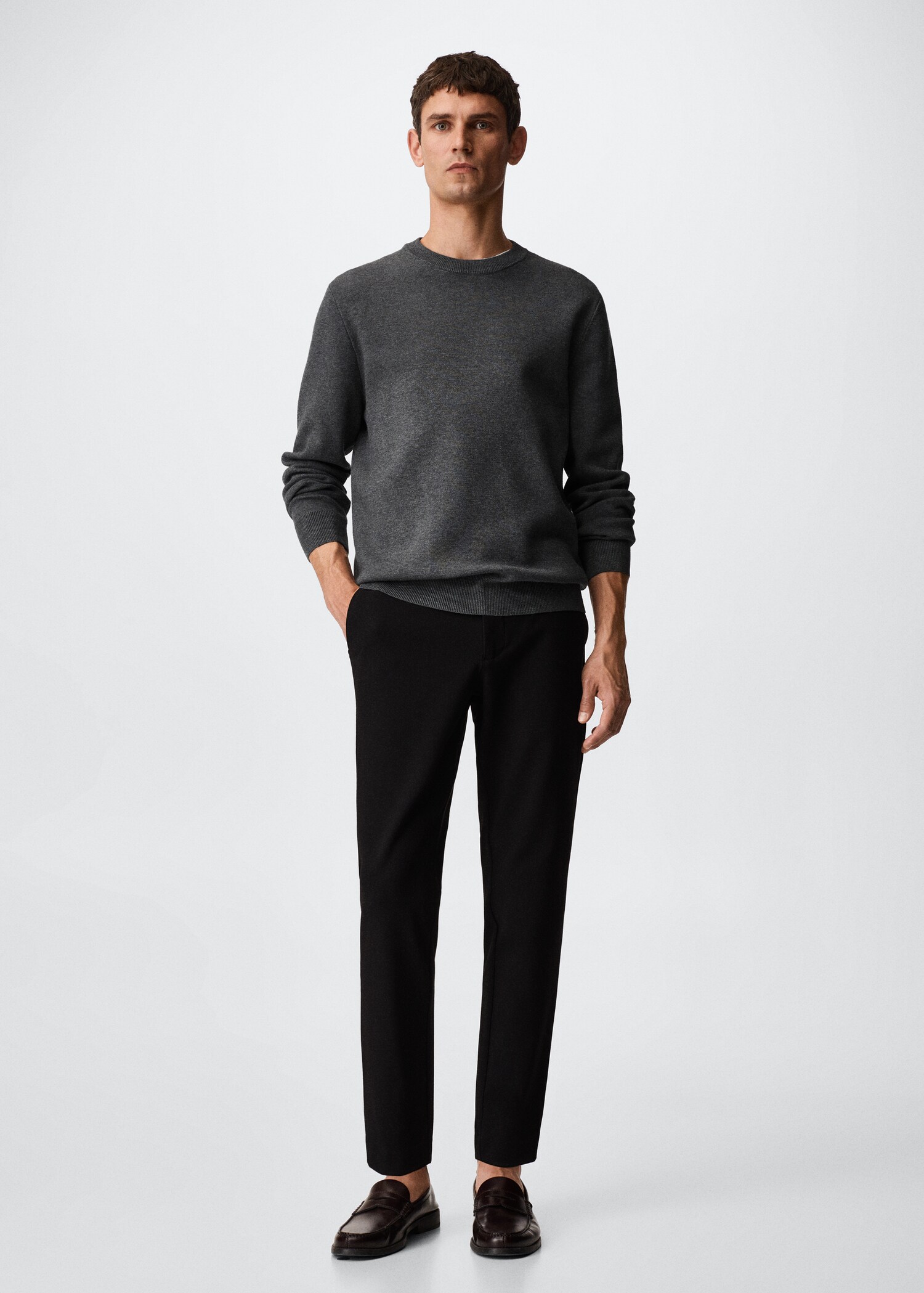 Round-neck breathable sweater - General plane