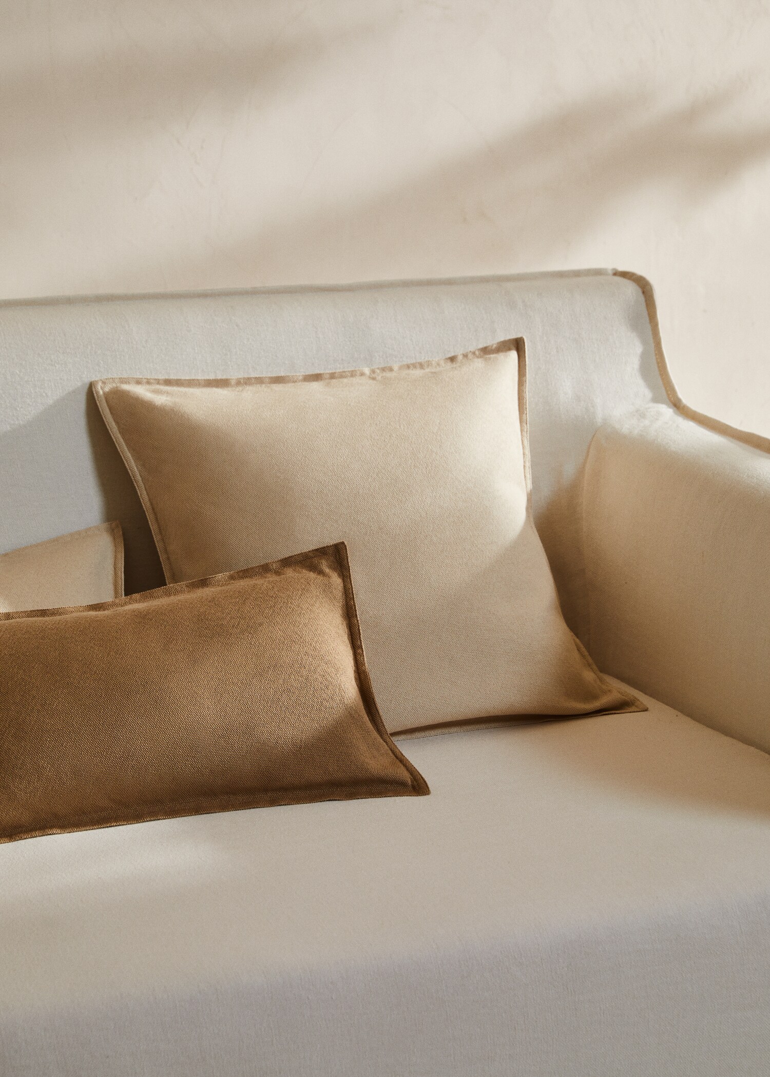 100% cotton cushion cover 19.69x19.69 in - General plane