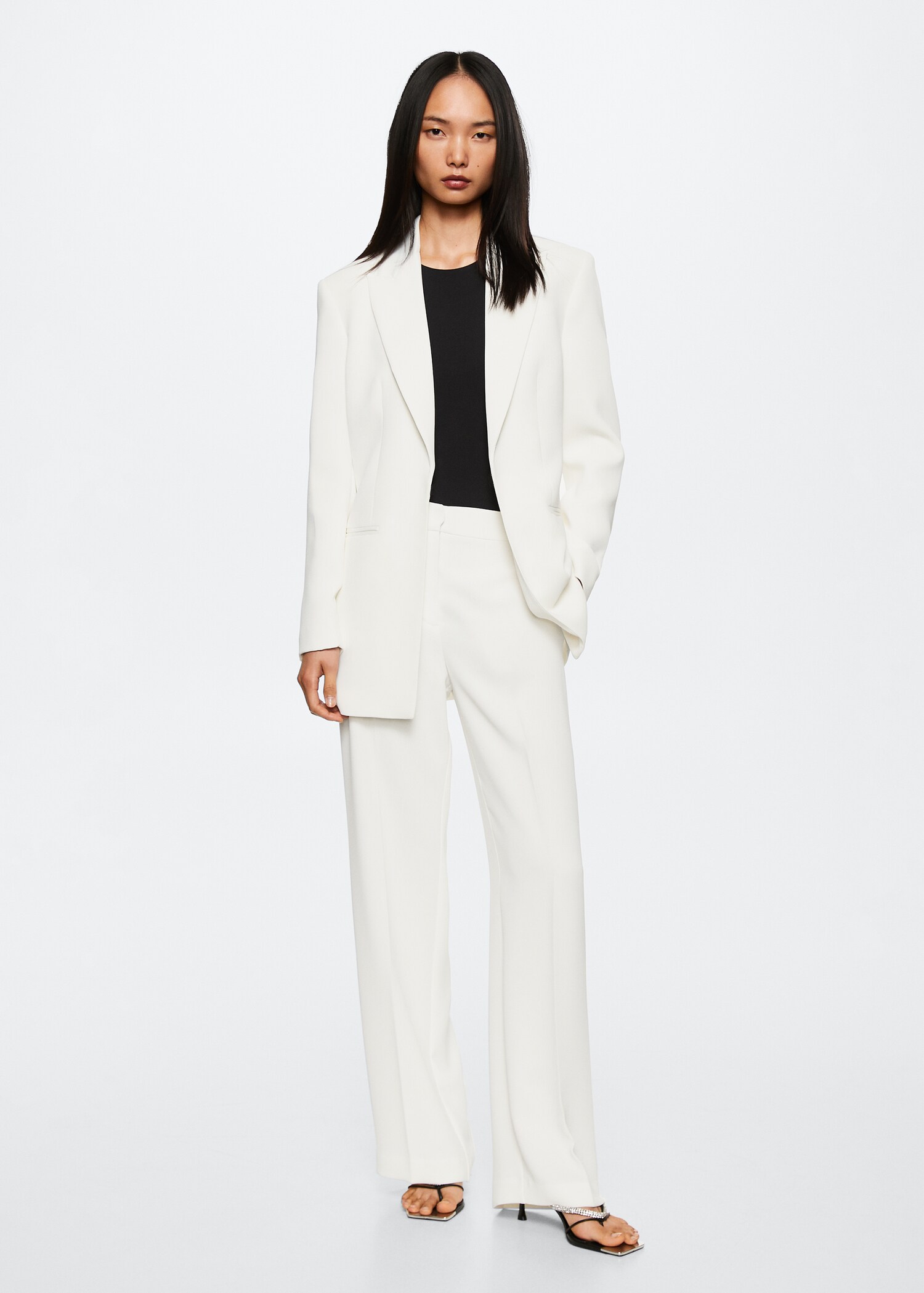 Flowy suit blazer - General plane