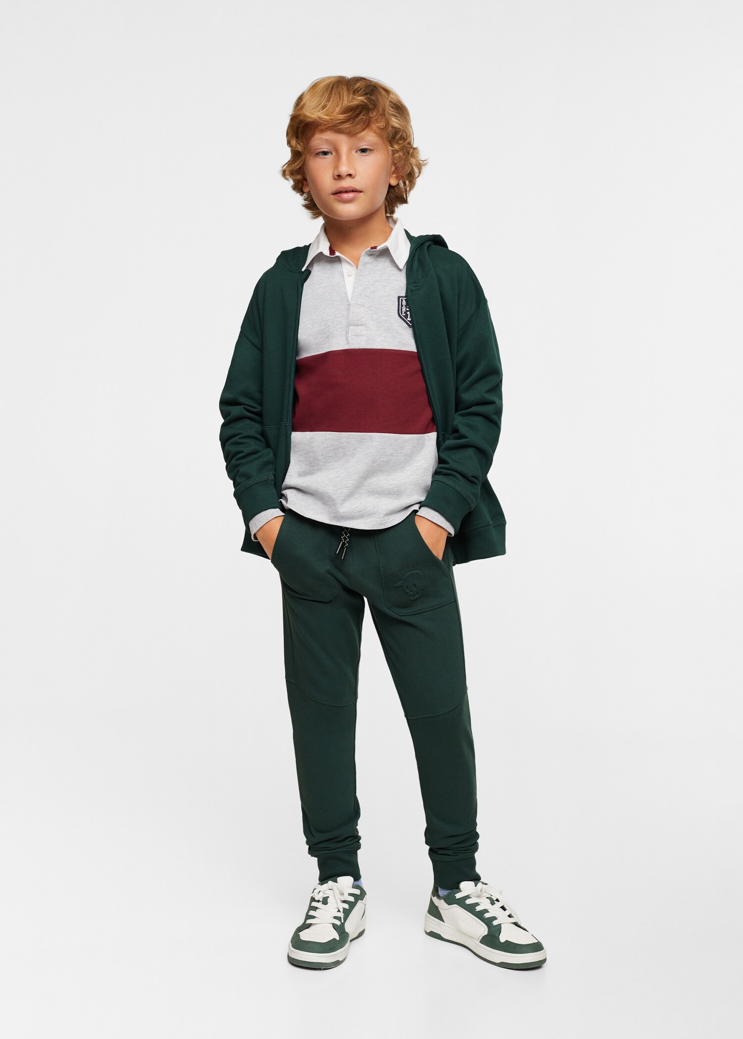 Cotton jogger-style trousers - General plane