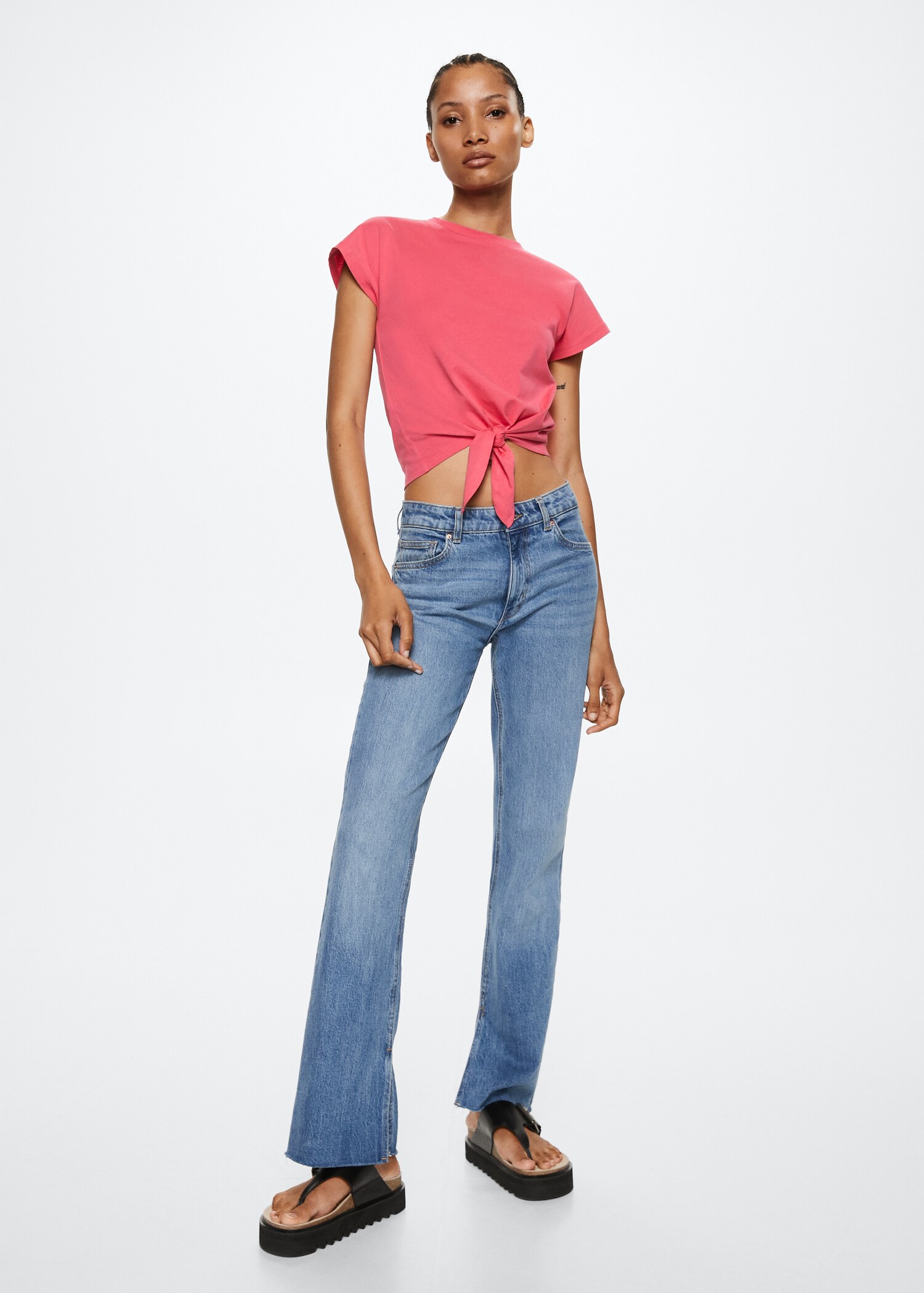 Knot cotton t-shirt - General plane