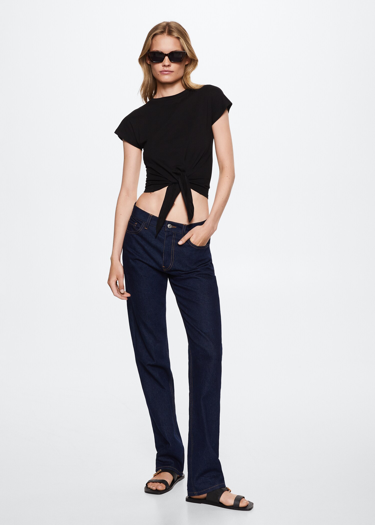 Knot cotton t-shirt - General plane