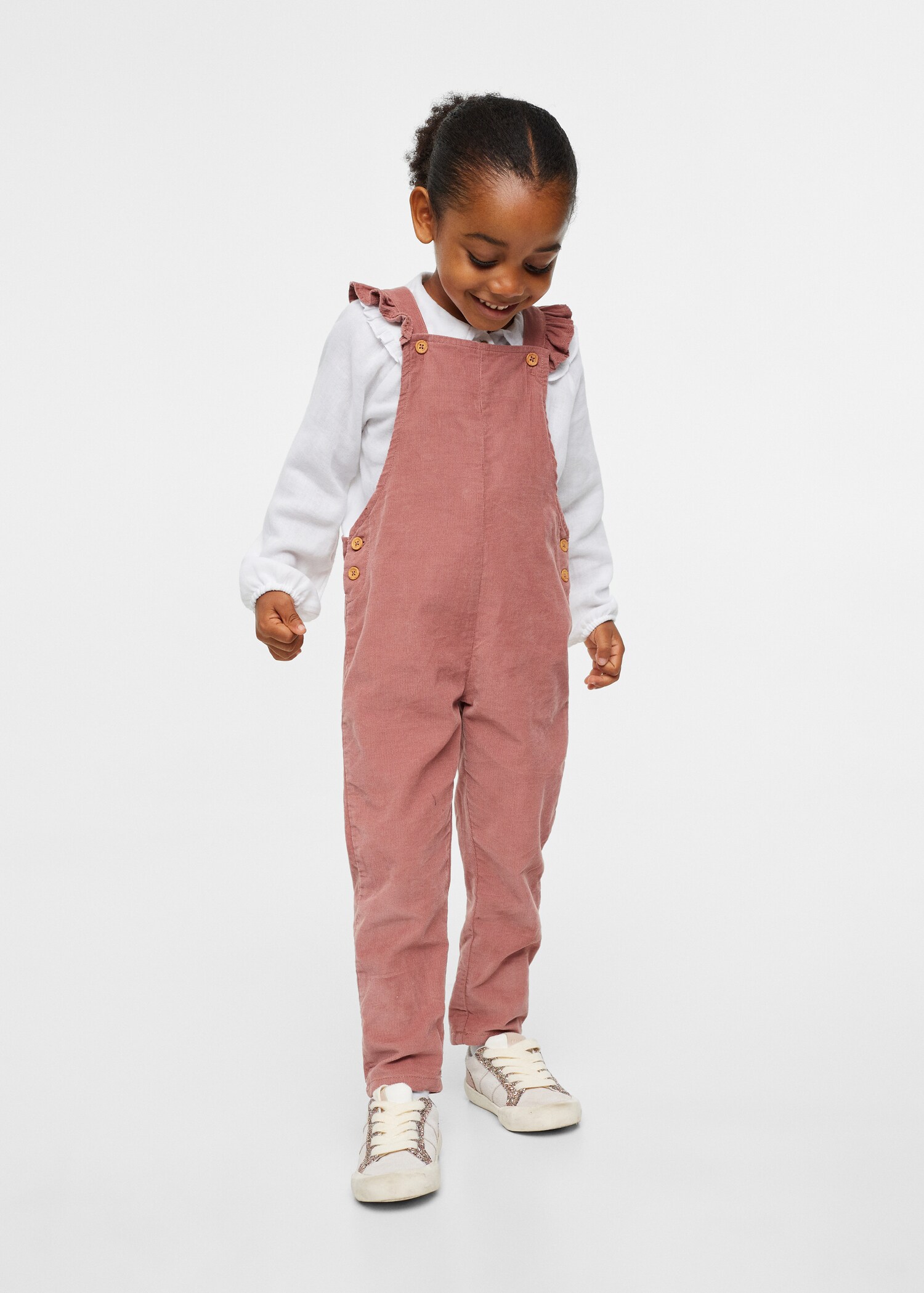Corduroy long jumpsuit - General plane