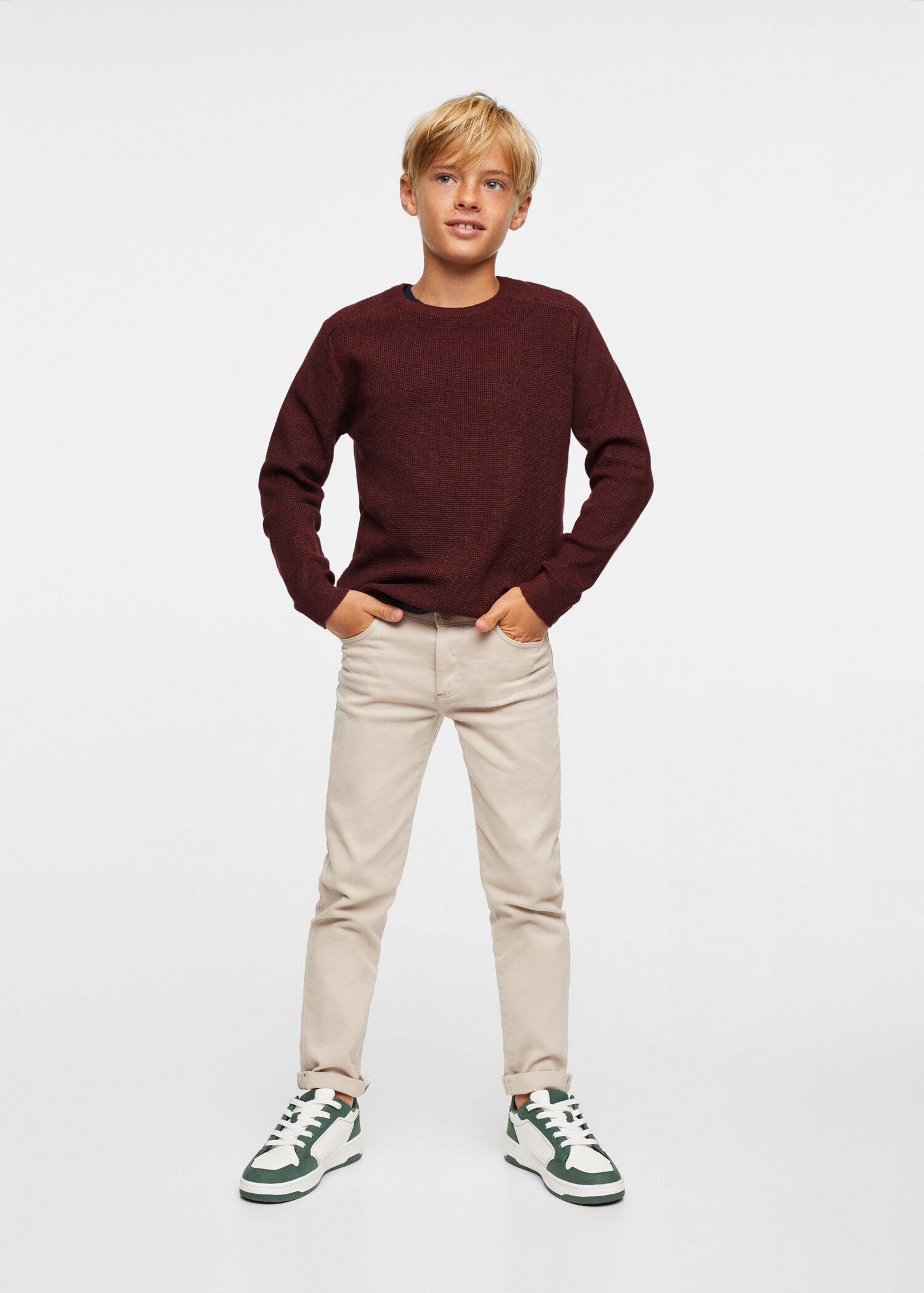 Knit cotton sweater - General plane