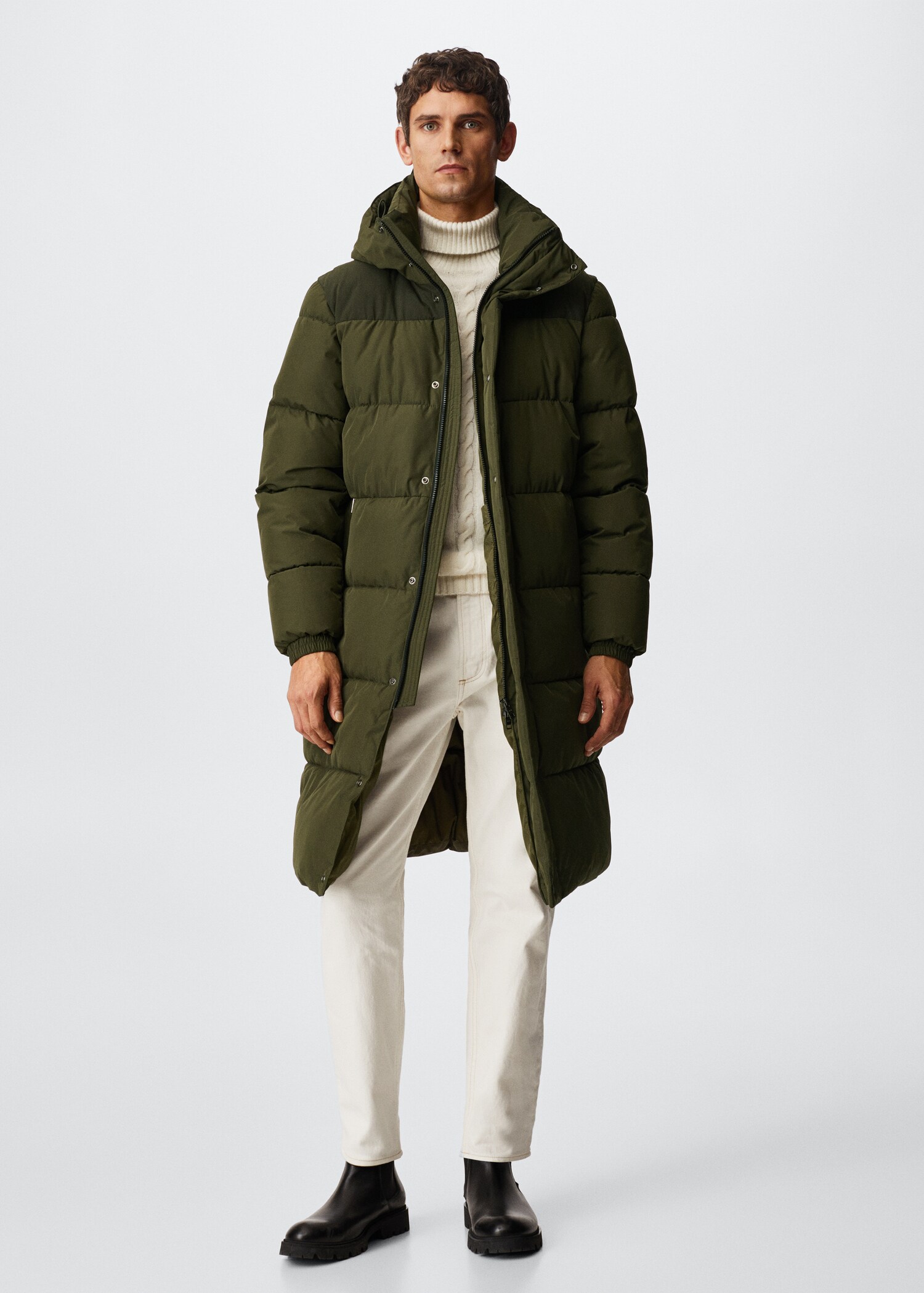 Thermoregulating long anorak - General plane