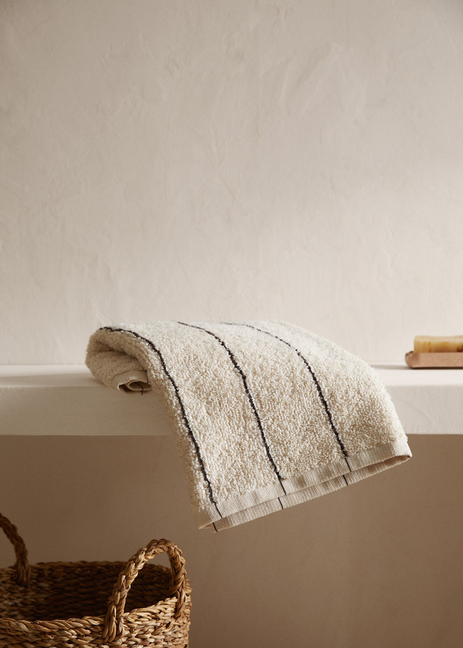 Toalla lavabo rayas 50x90cm - Plano general