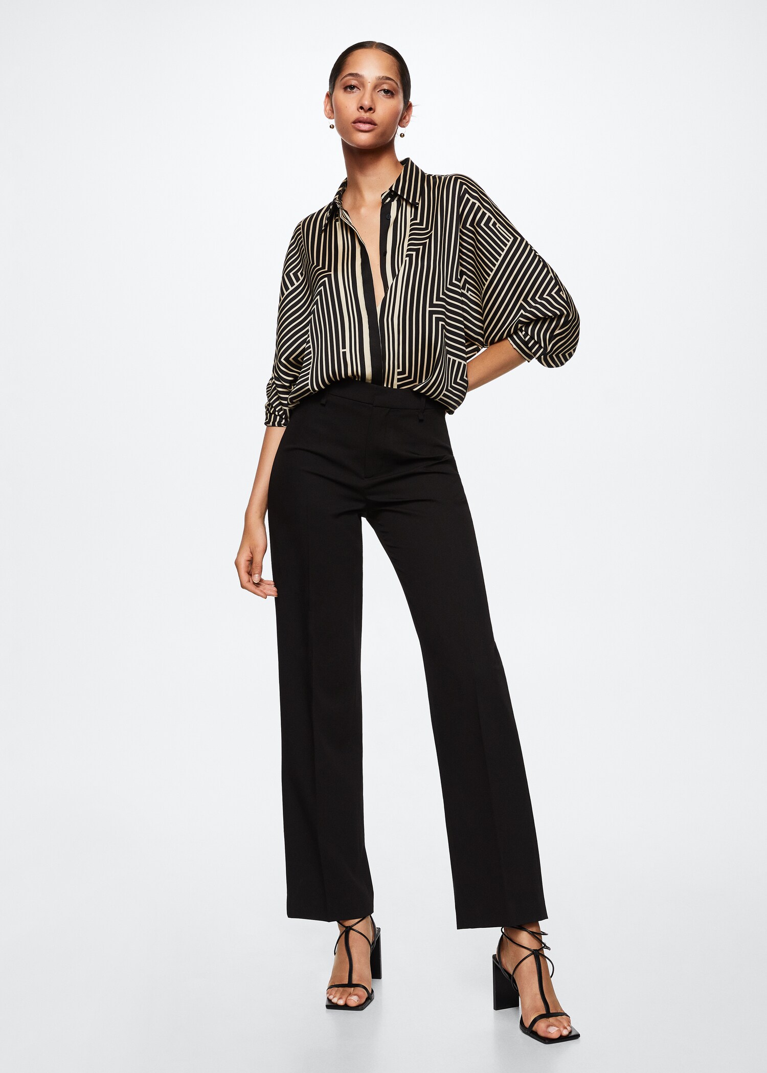 Satin striped shirt - General plane
