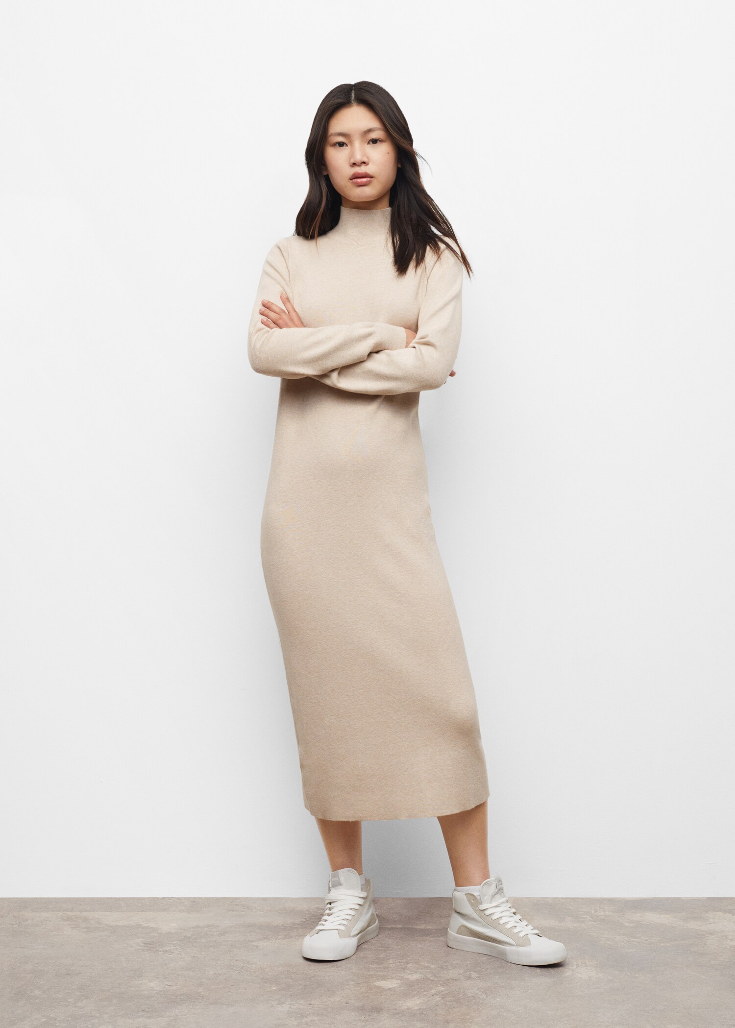 Knit long dress - General plane