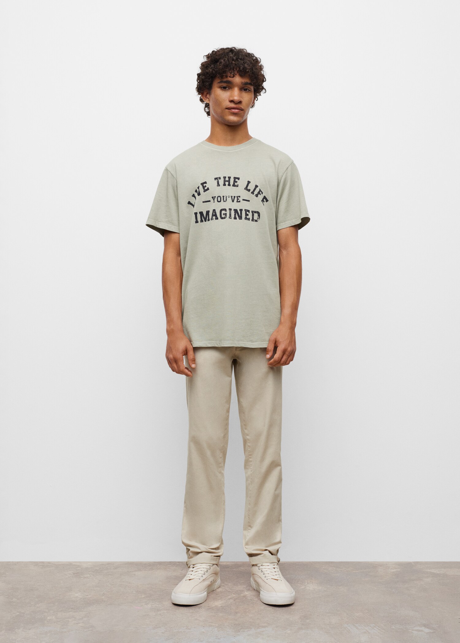 Printed message T-shirt - General plane