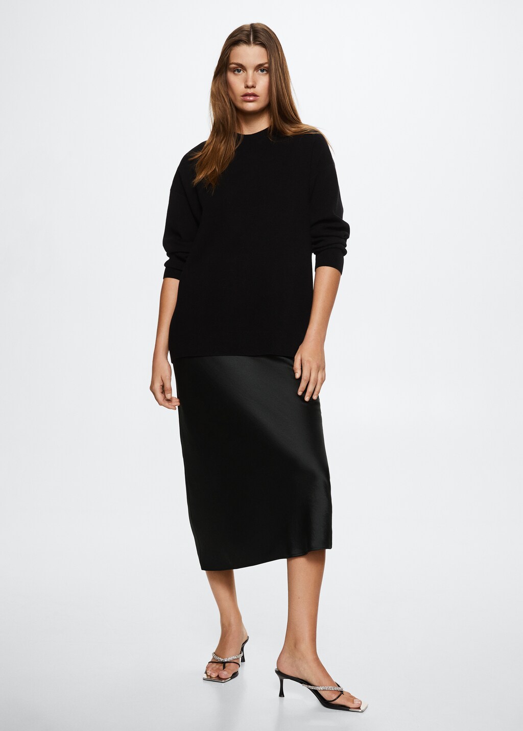 Midi satin skirt - Women | MANGO Montenegro