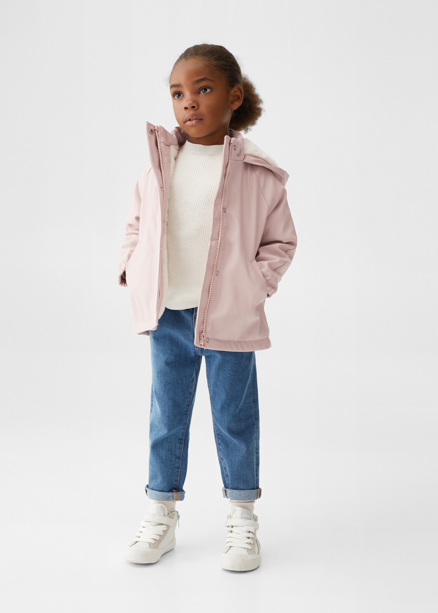 Abrigo impermeable capucha - Plano general