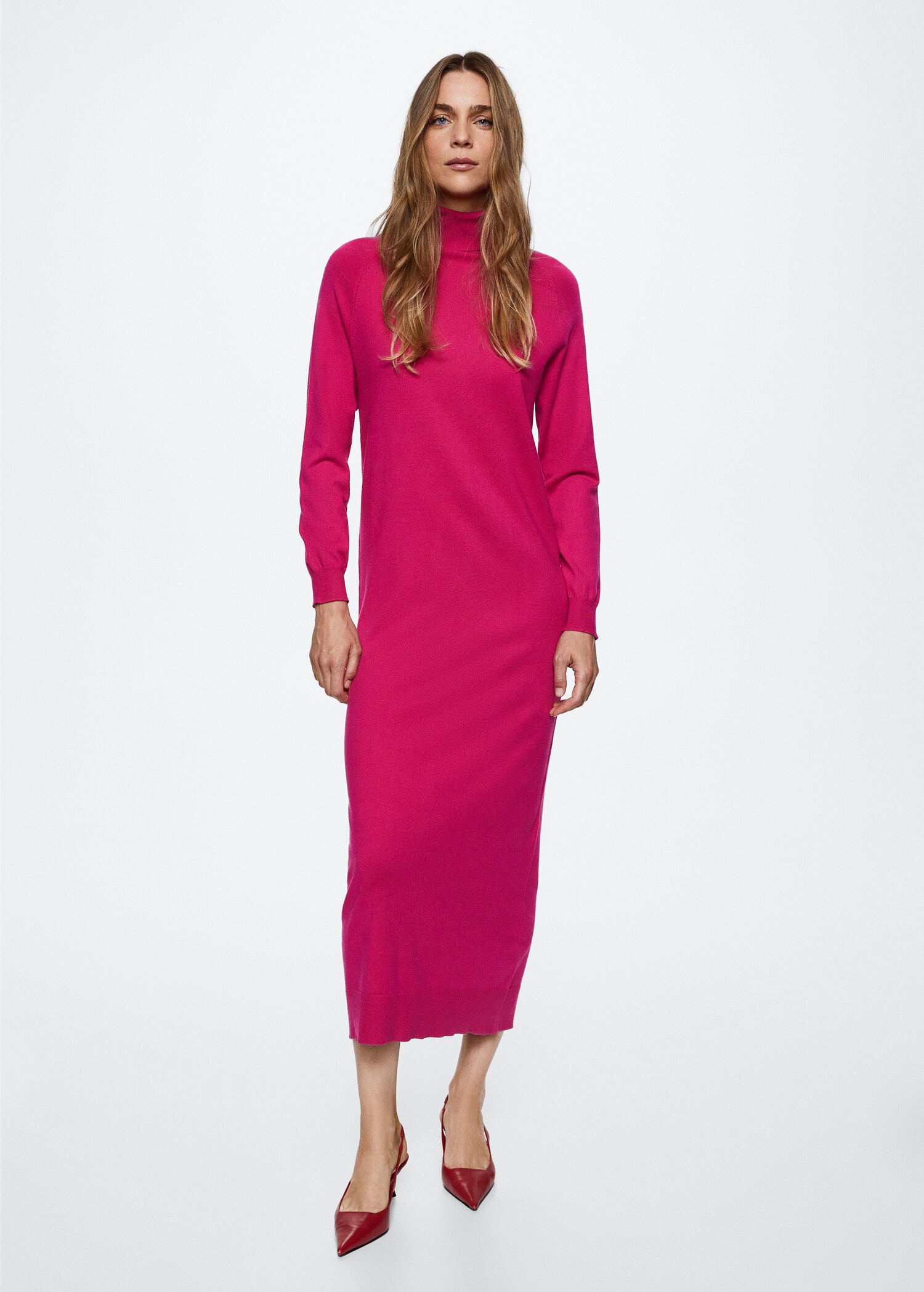 Robe maille col roulé - Plan général