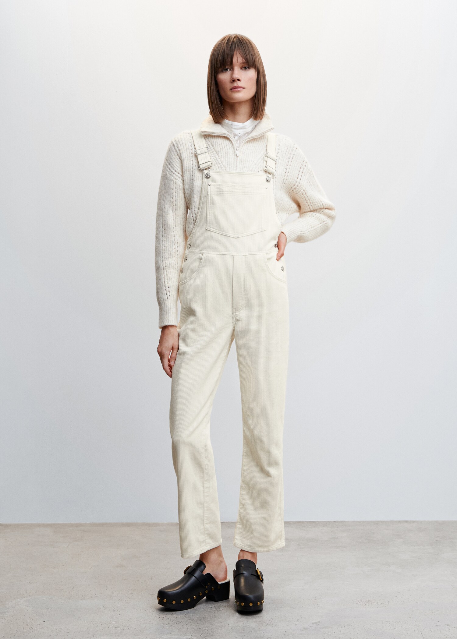 Corduroy dungarees - General plane